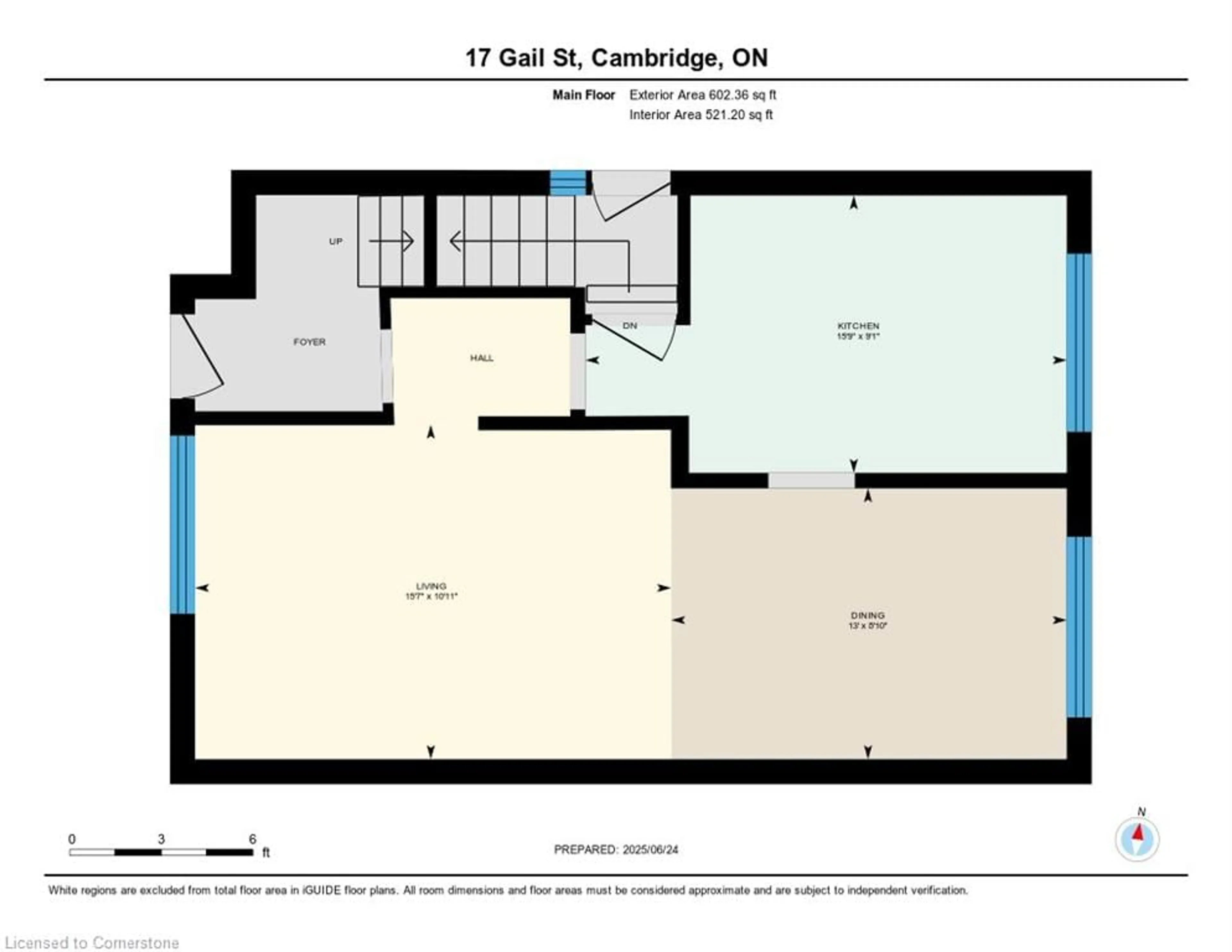 Floor plan for 17 Gail St, Cambridge Ontario N1R 4M1