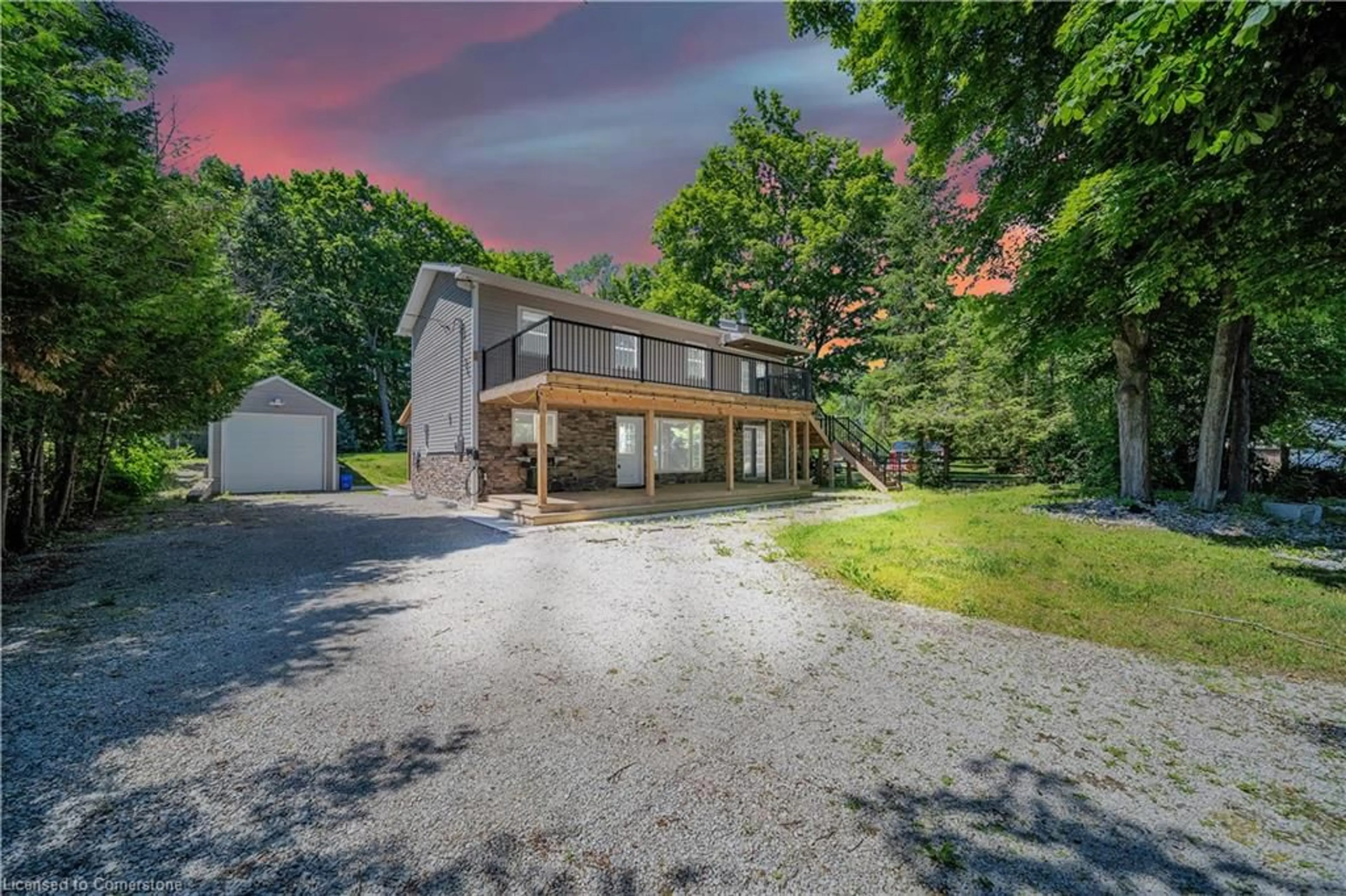 A pic from outside/outdoor area/front of a property/back of a property/a pic from drone, unknown for 339672 Presquile Rd, Kemble Ontario N0H 1S0