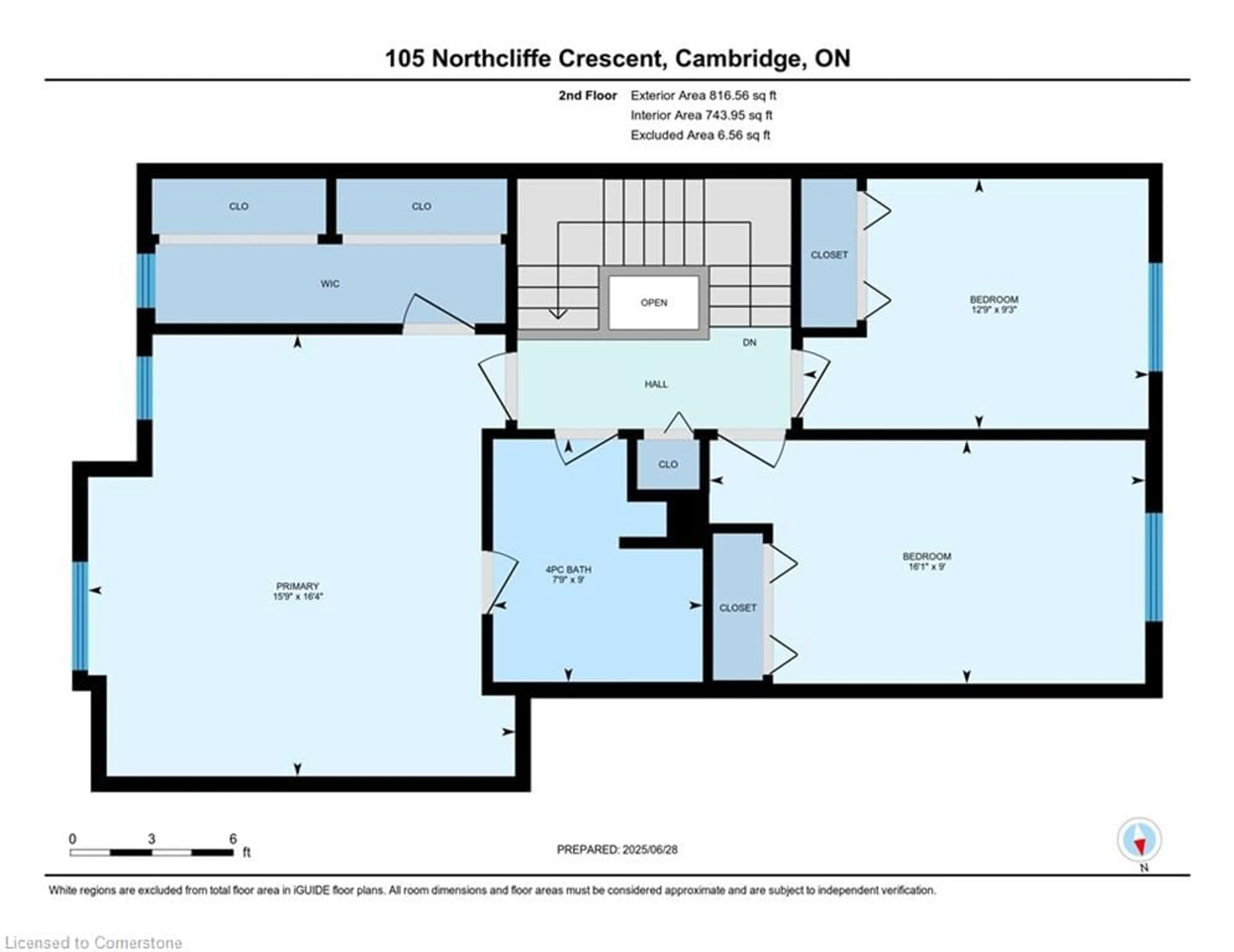 Floor plan for 105 Northcliffe Cres, Cambridge Ontario N3C 4M7
