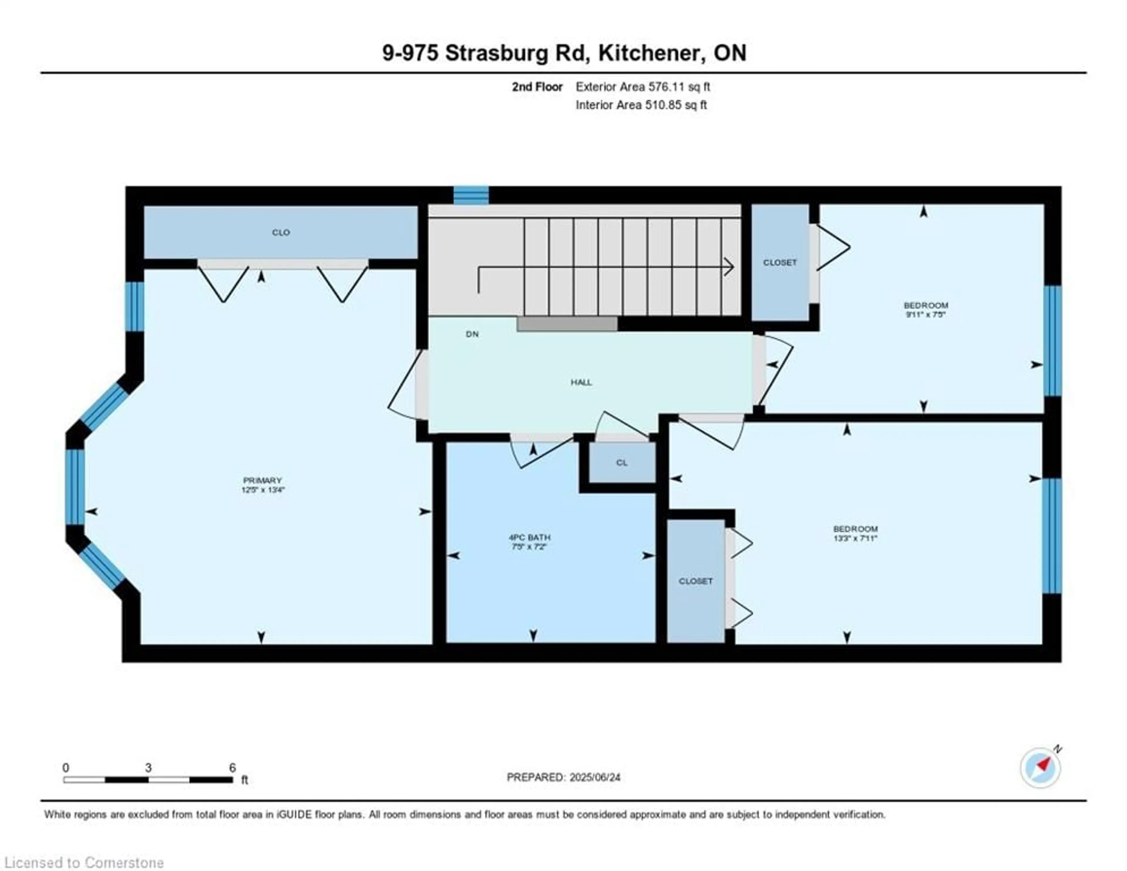 Floor plan for 975 Strasburg Rd #9, Kitchener Ontario N2E 0A8