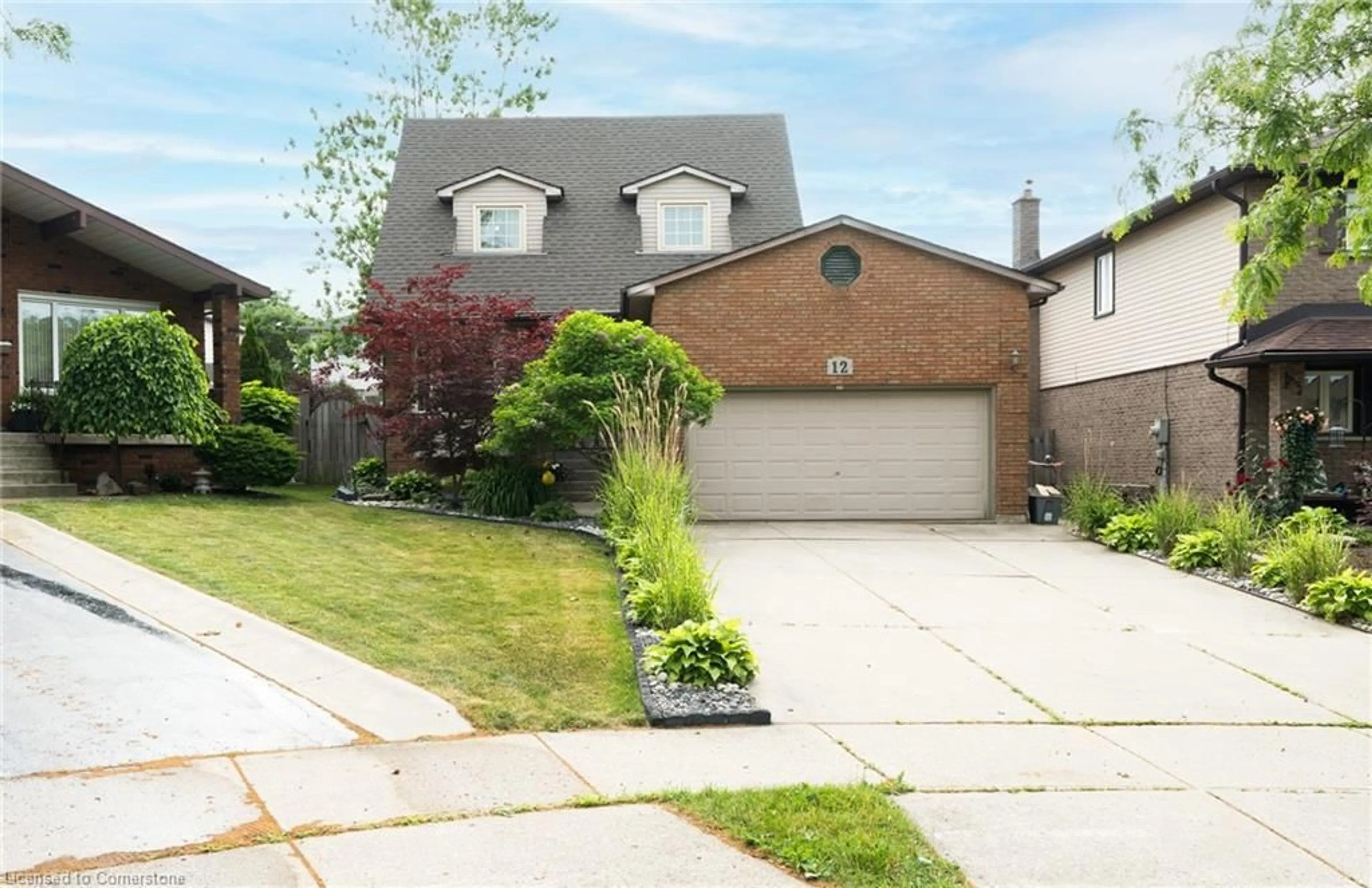 Home with brick exterior material, street for 12 Sutton Crt, Hamilton Ontario L8J 2E2