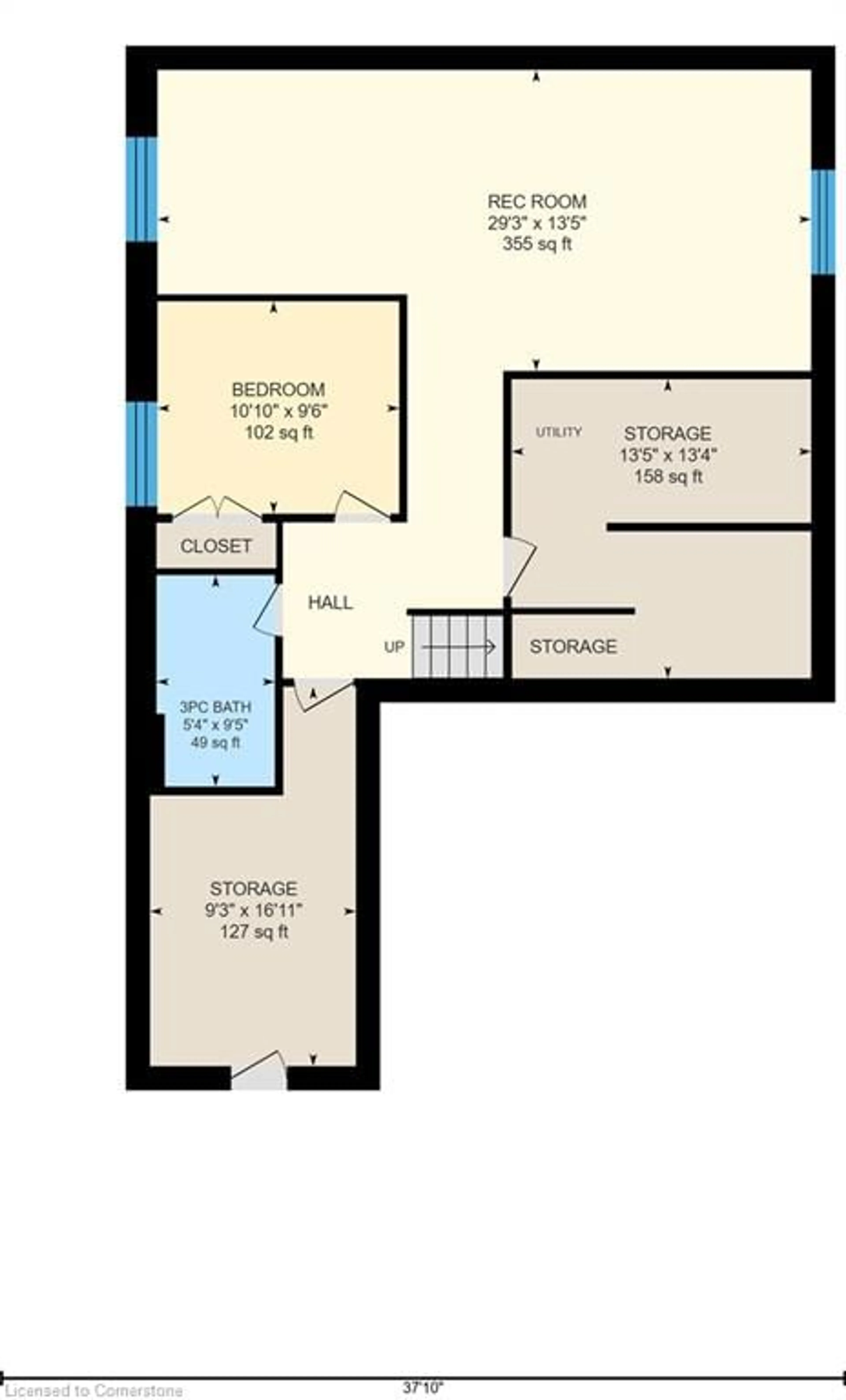 Floor plan for 166 Shaded Creek Dr, Kitchener Ontario N2P 0K7