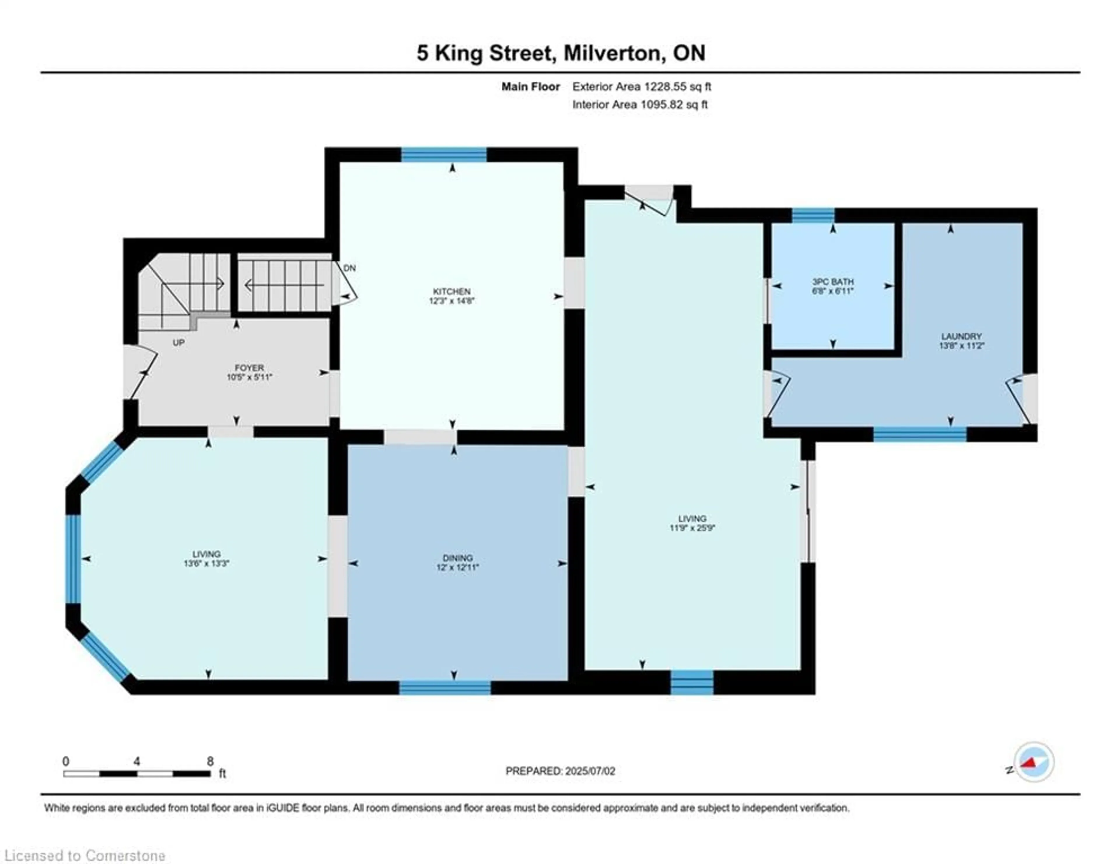 Floor plan for 5 King St, Milverton Ontario N0K 1M0