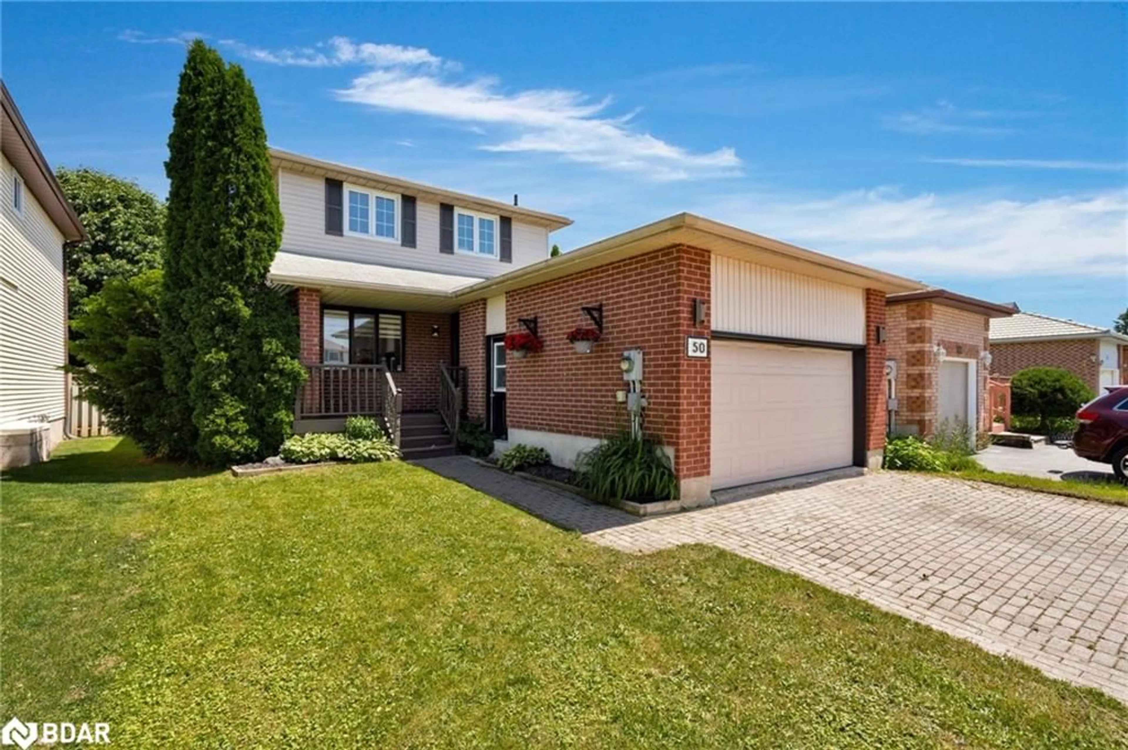 Home with brick exterior material, street for 50 Rosenfeld Dr, Barrie Ontario L4M 5X4