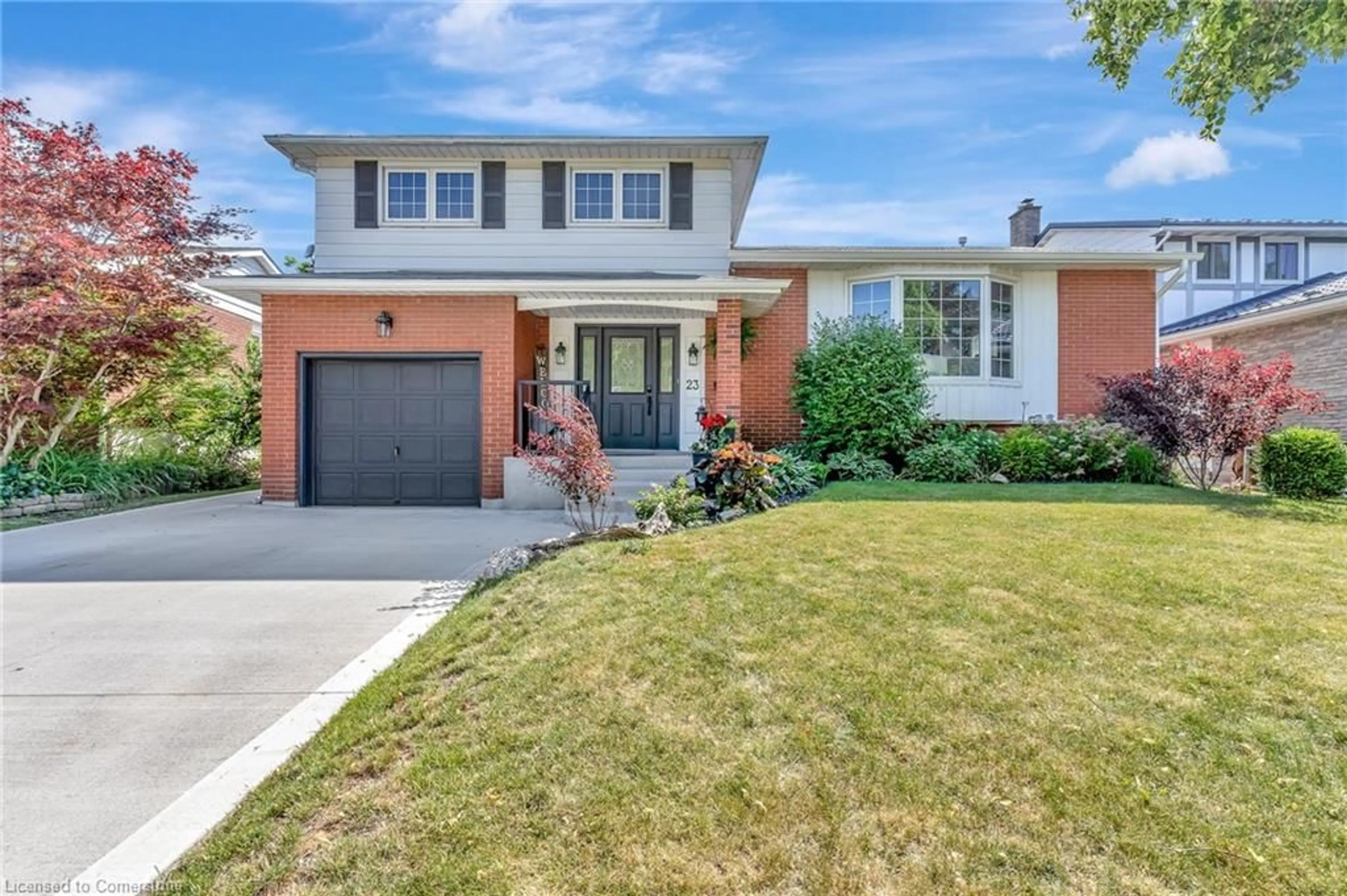 Home with brick exterior material, street for 23 Meadowbrook Dr, Kitchener Ontario N2N 1E5