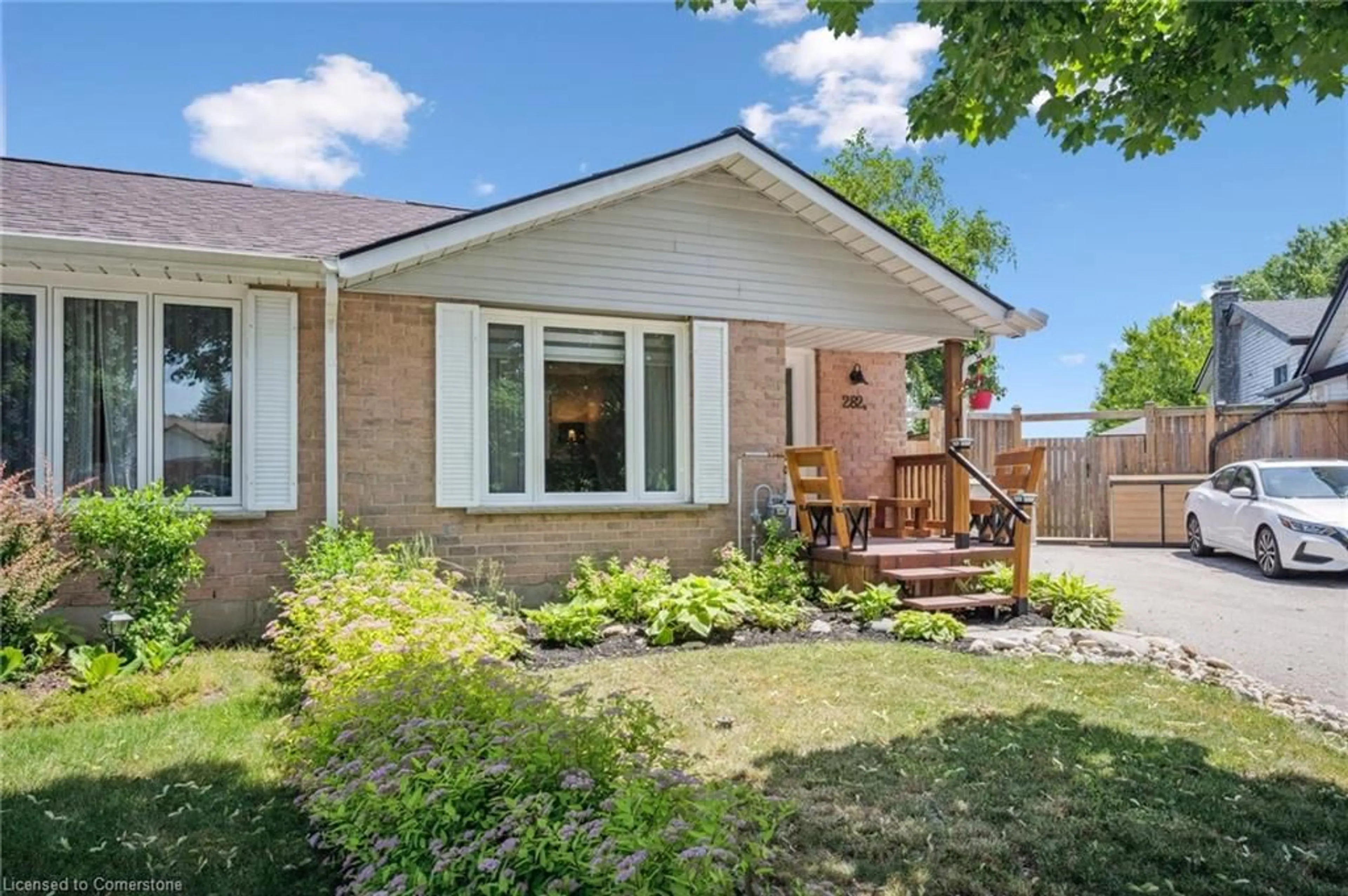 Home with brick exterior material, street for 282B Mayview Crt, Waterloo Ontario N2V 1W4