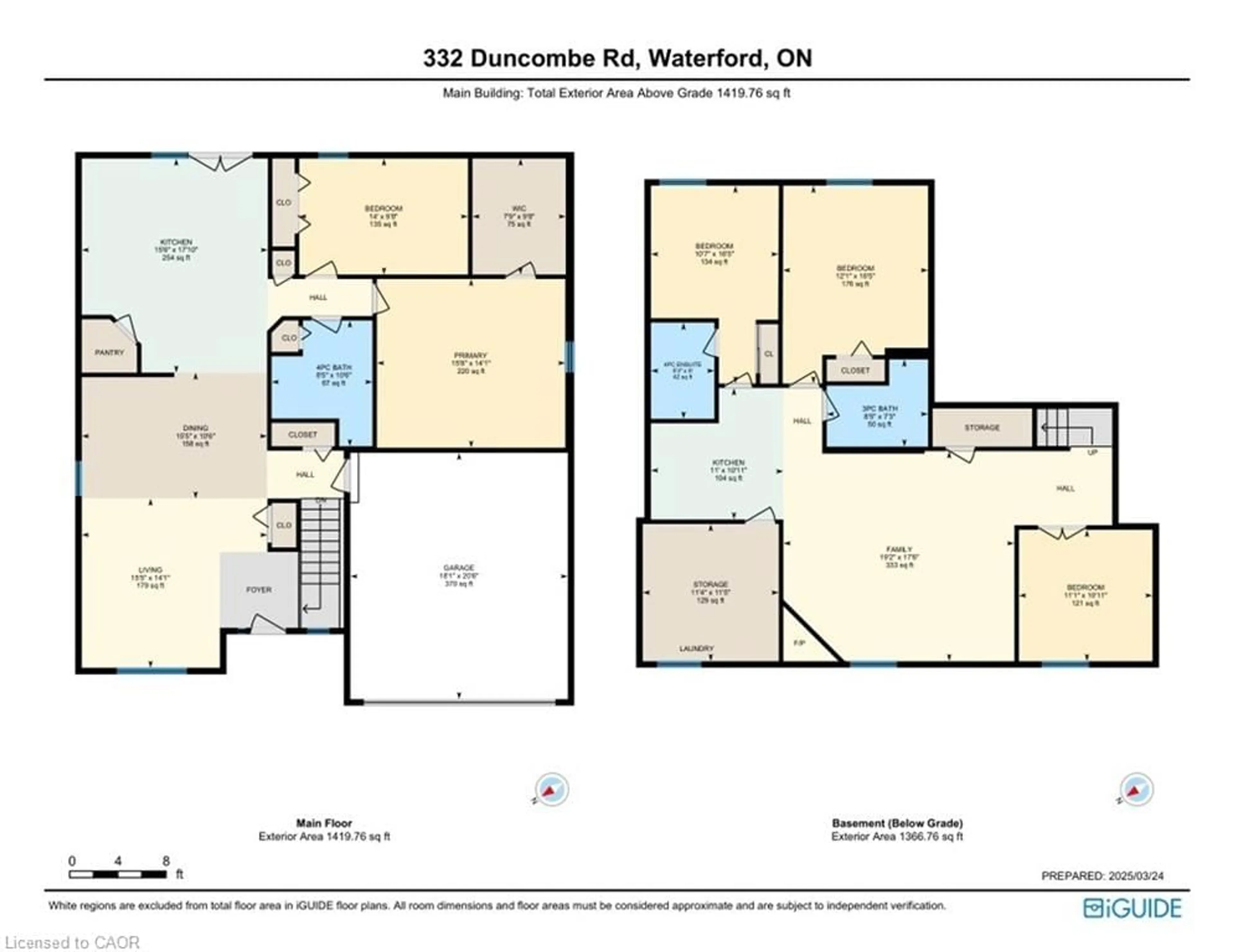 Floor plan for 332 Duncombe Rd, Waterford Ontario N0E 1Y0