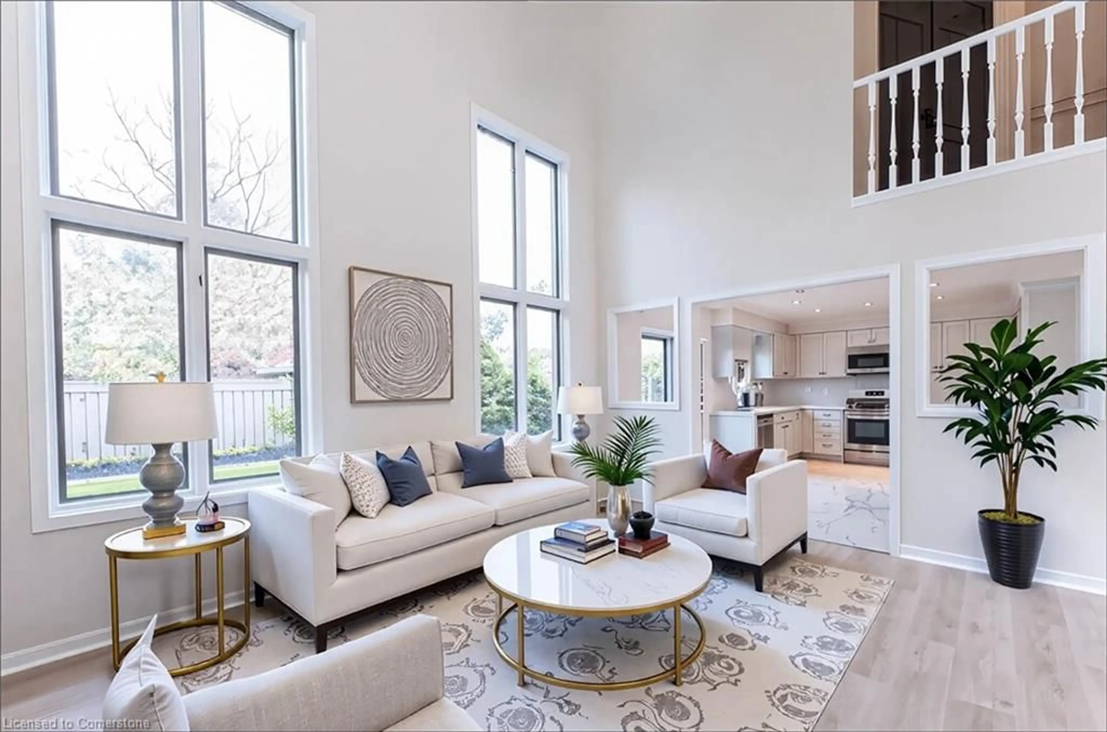 Living room with furniture, unknown for 67 Bridgeport Cres, Hamilton Ontario L9K 1K3