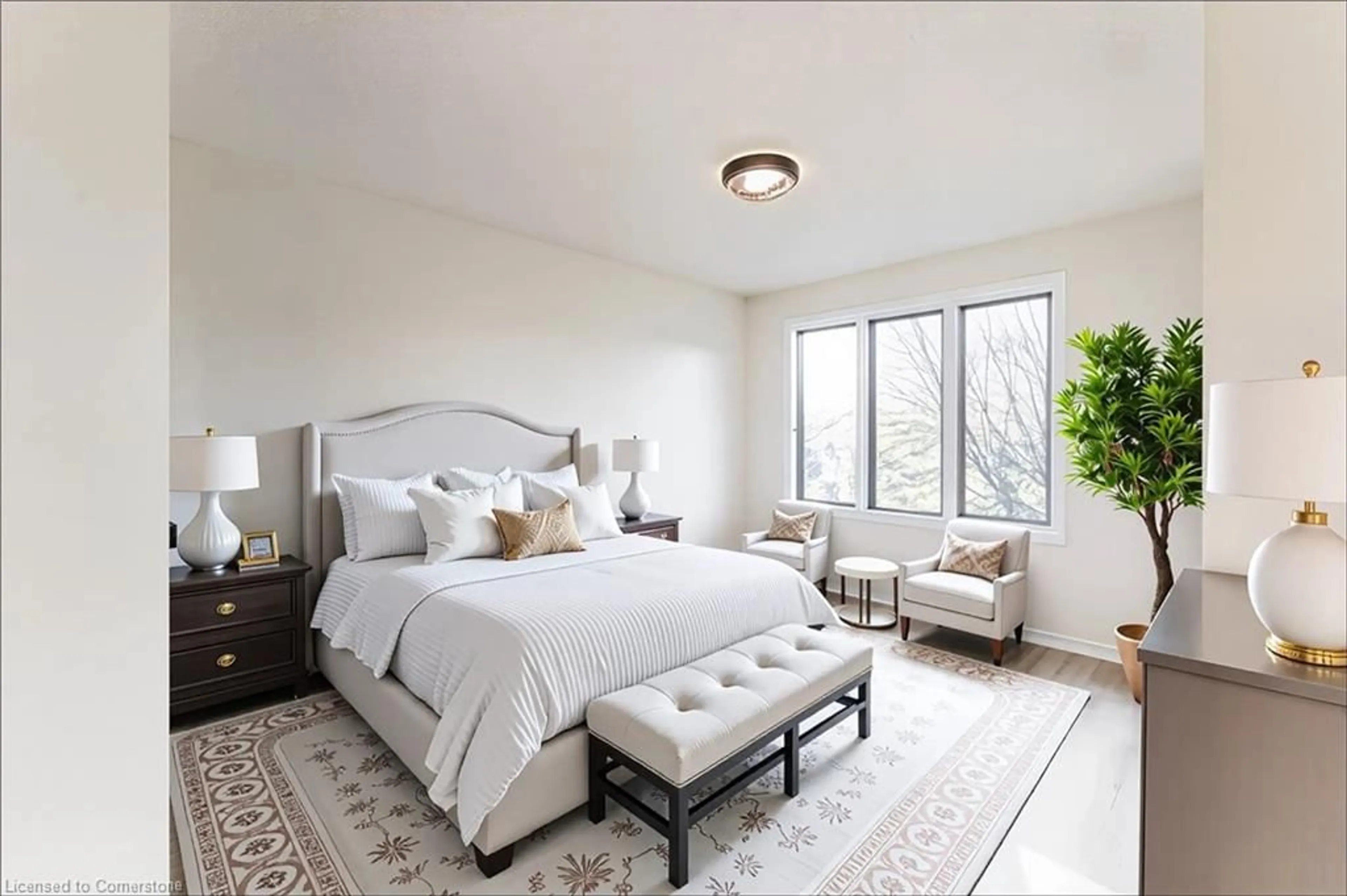 Bedroom with bed, unknown for 67 Bridgeport Cres, Hamilton Ontario L9K 1K3