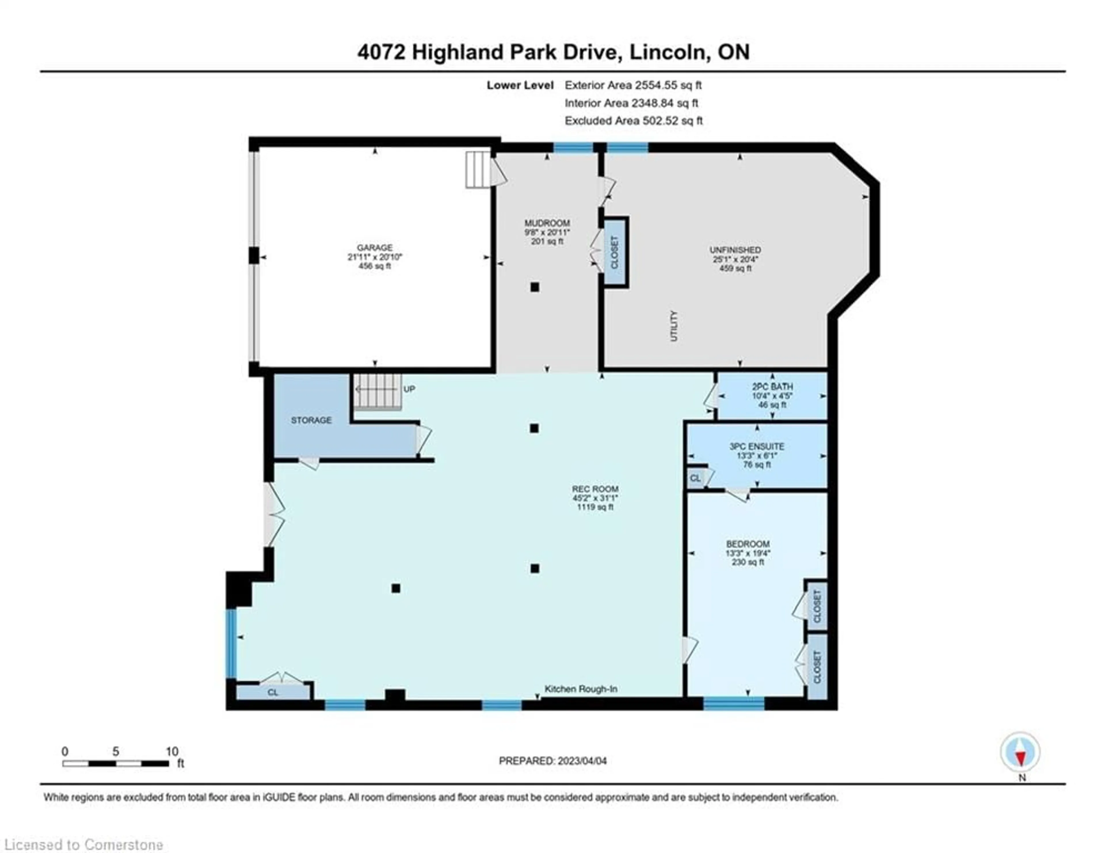 Floor plan for 4072 Highland Park Dr, Beamsville Ontario L3J 0M3