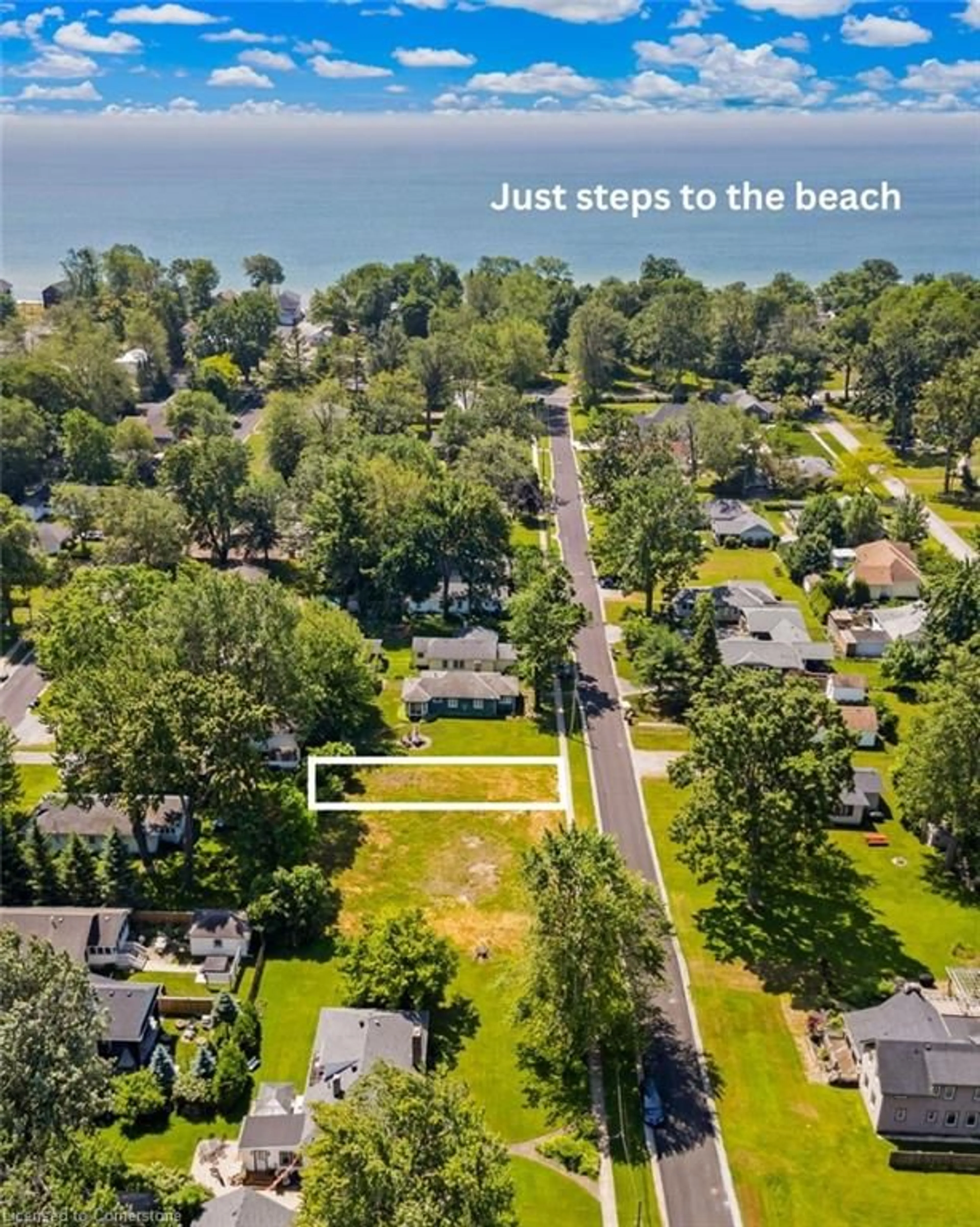 A pic from outside/outdoor area/front of a property/back of a property/a pic from drone, water/lake/river/ocean view for 330 Rosewood Ave, Crystal Beach Ontario L0S 1B0