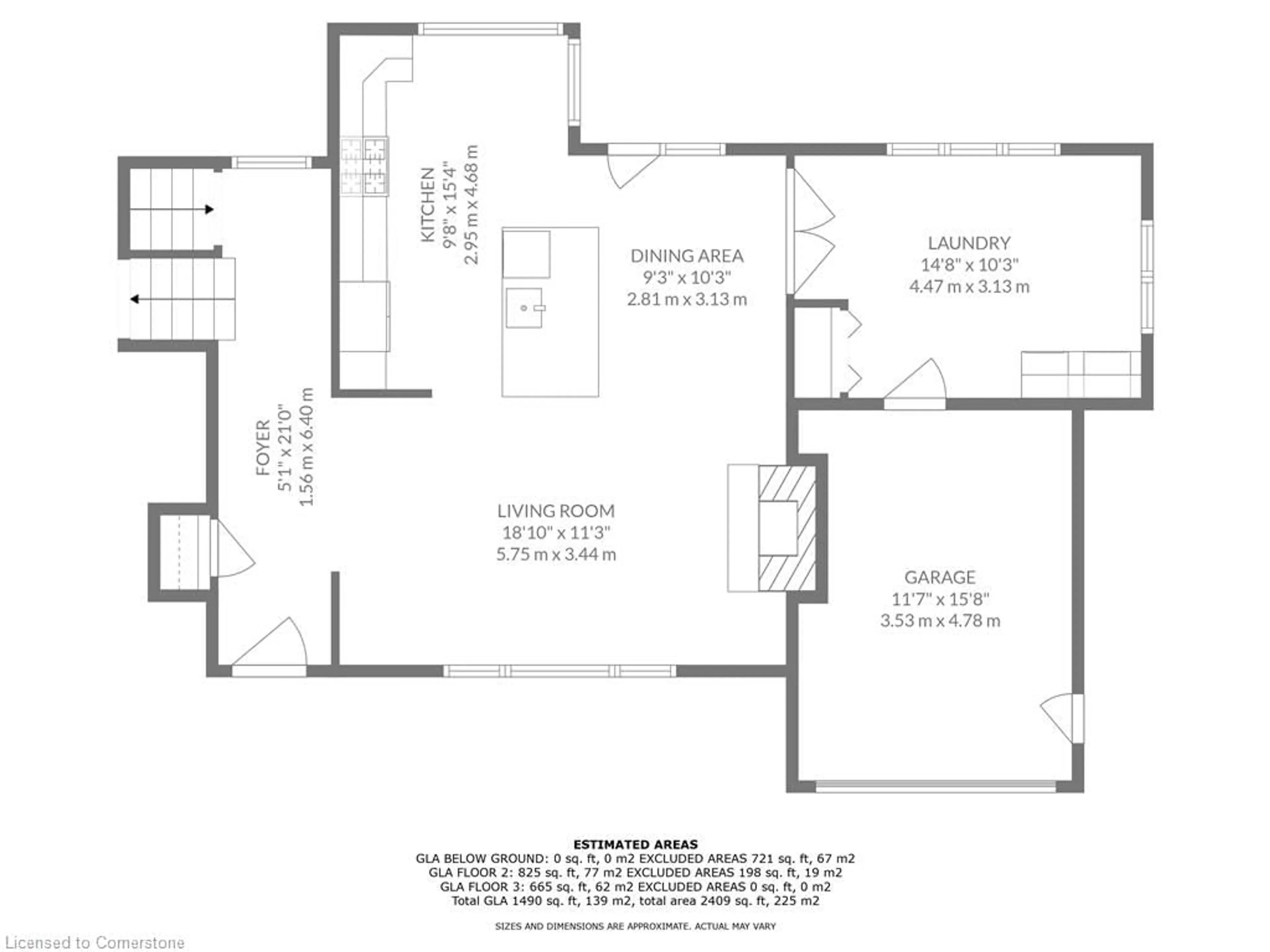 Floor plan for 45 Beckett Blvd, Simcoe Ontario N3Y 4C9