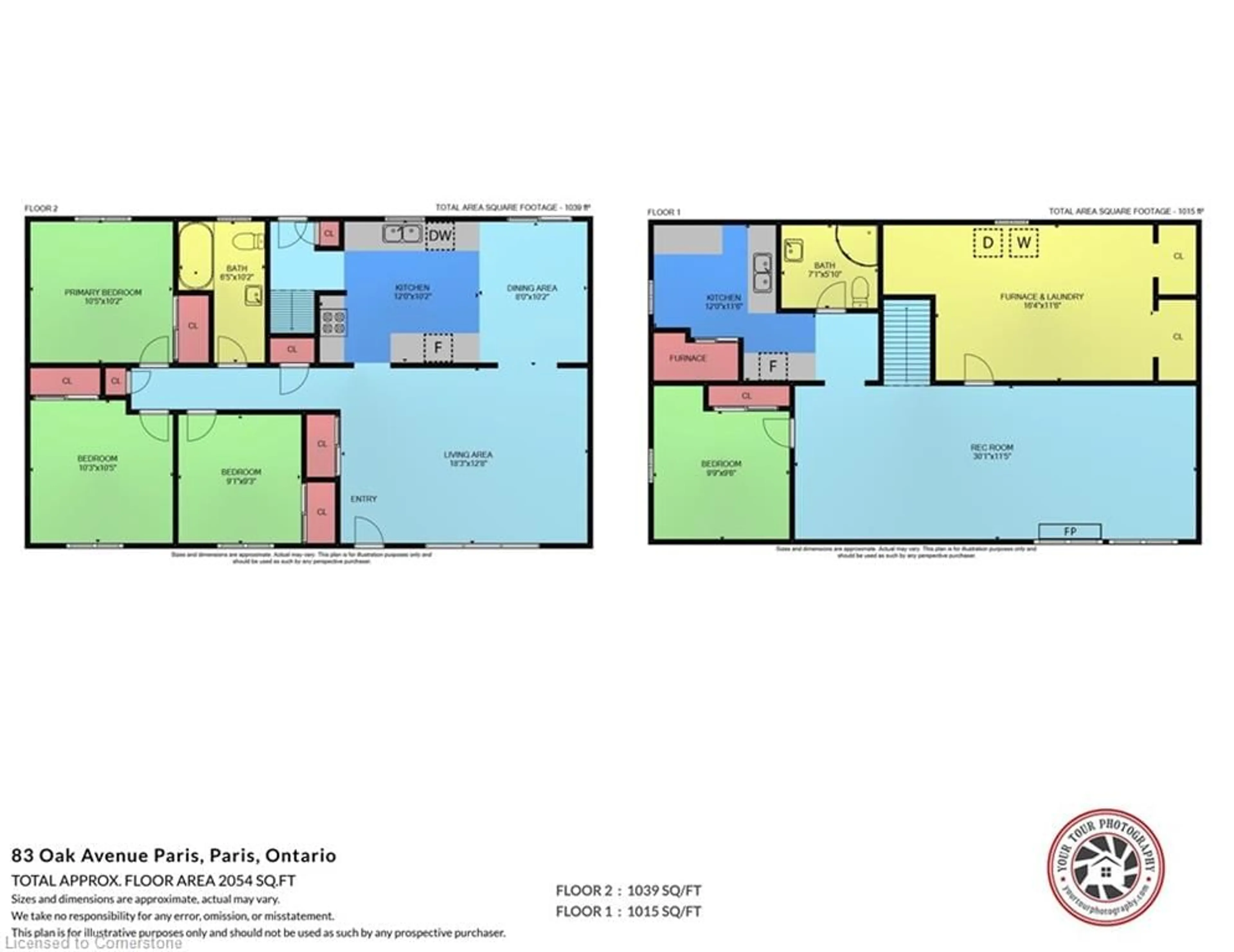 Floor plan for 83 Oak Ave, Paris Ontario N3L 3C9