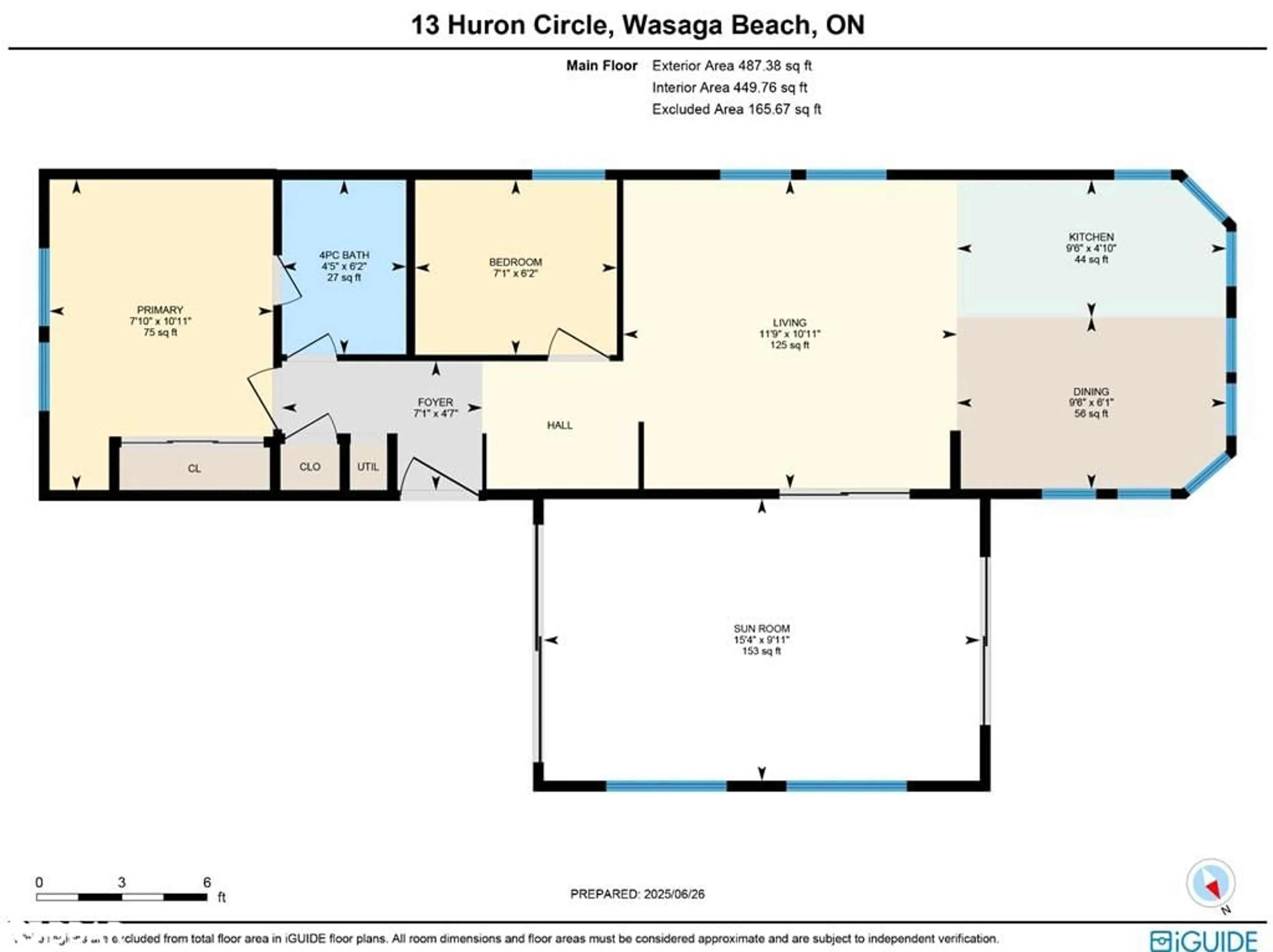 Floor plan for 13 Huron Cir, Wasaga Beach Ontario L9Z 1X7