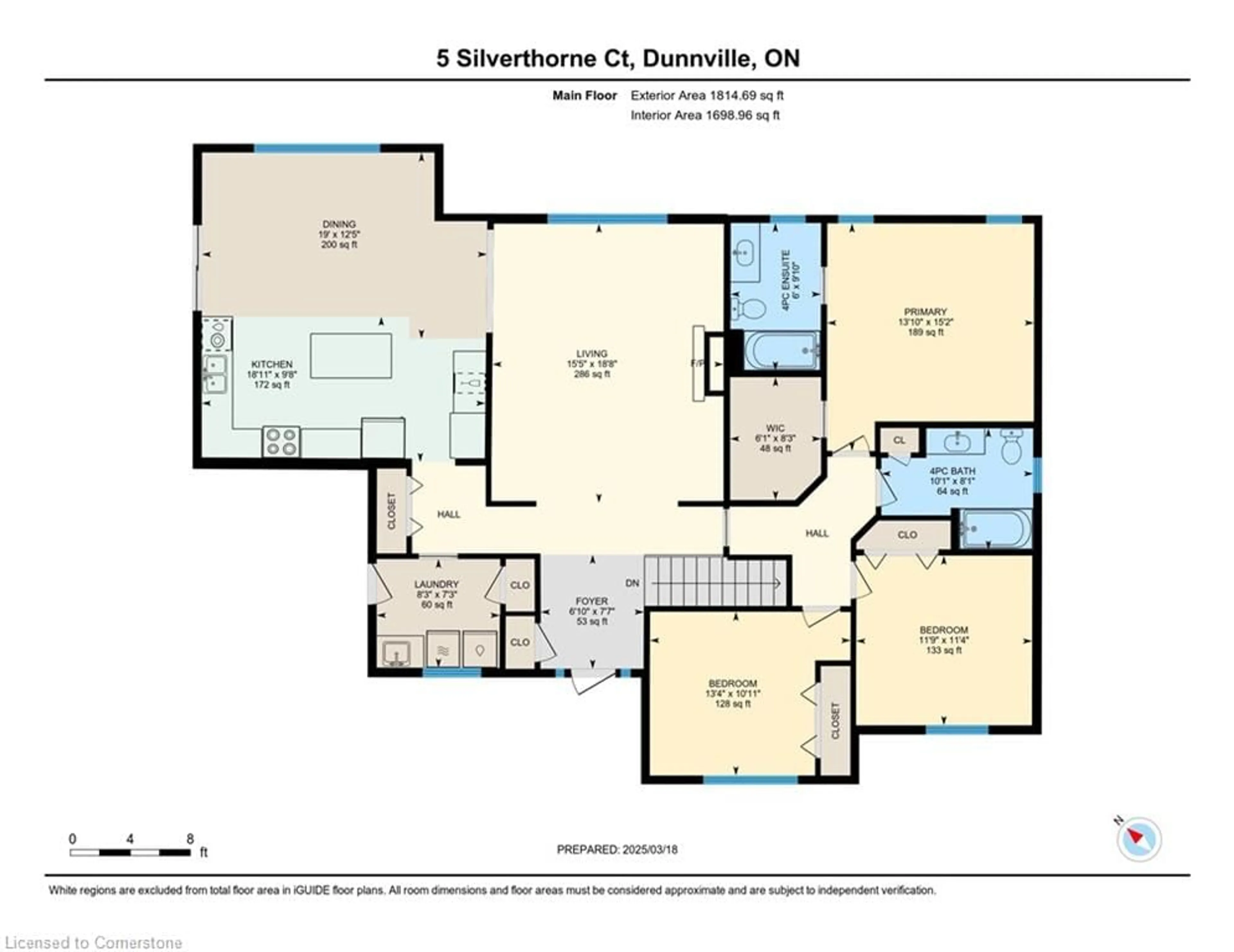 Floor plan for 5 Silverthorne Crt, Dunnville Ontario N1A 2W2