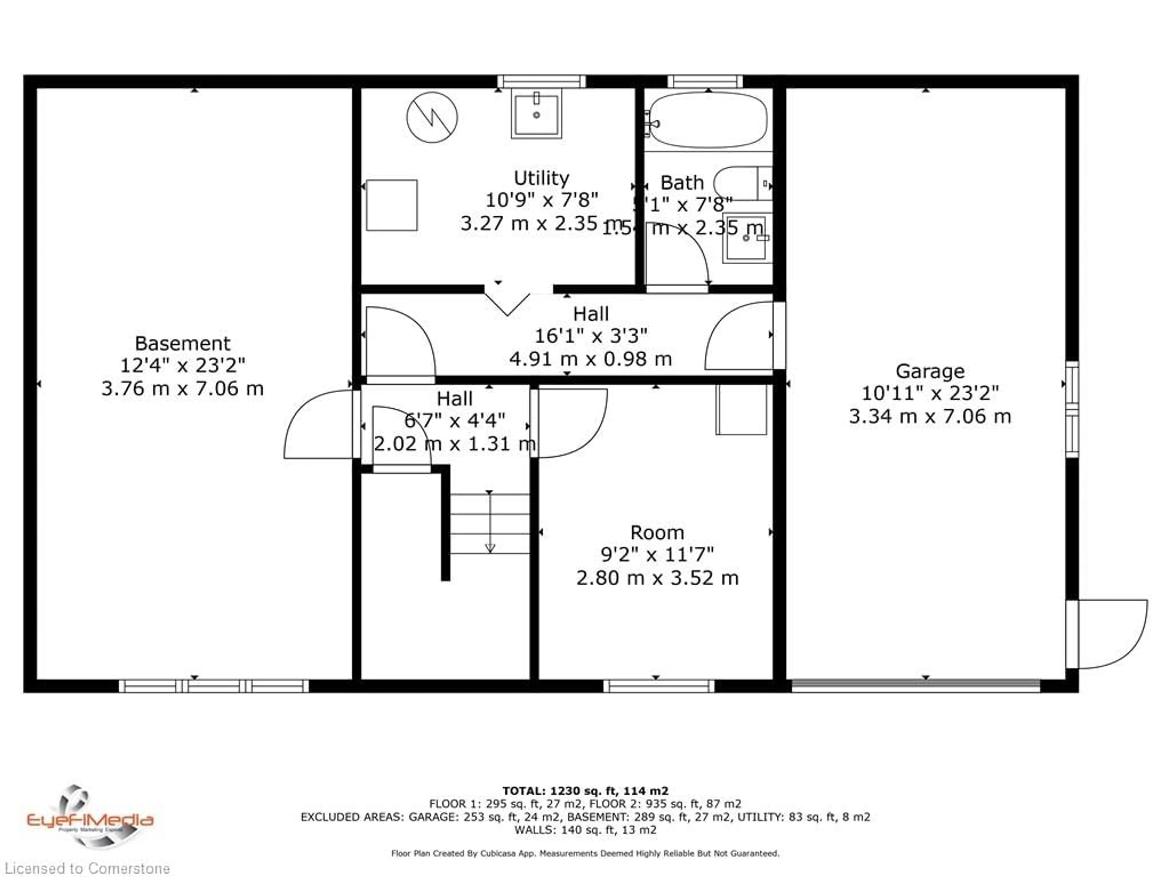 Floor plan for 48 Mark Cres, Cambridge Ontario N1S 4A3
