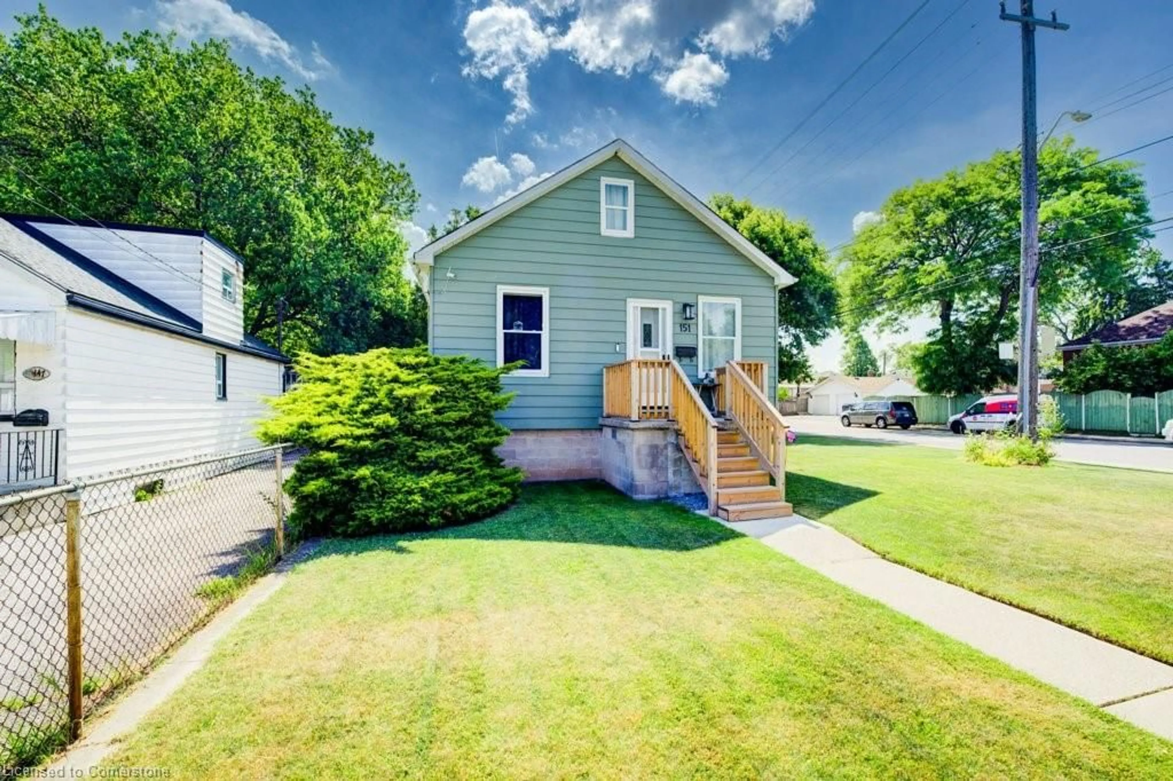 A pic from outside/outdoor area/front of a property/back of a property/a pic from drone, street for 151 Walter Ave, Hamilton Ontario L8K 3K8