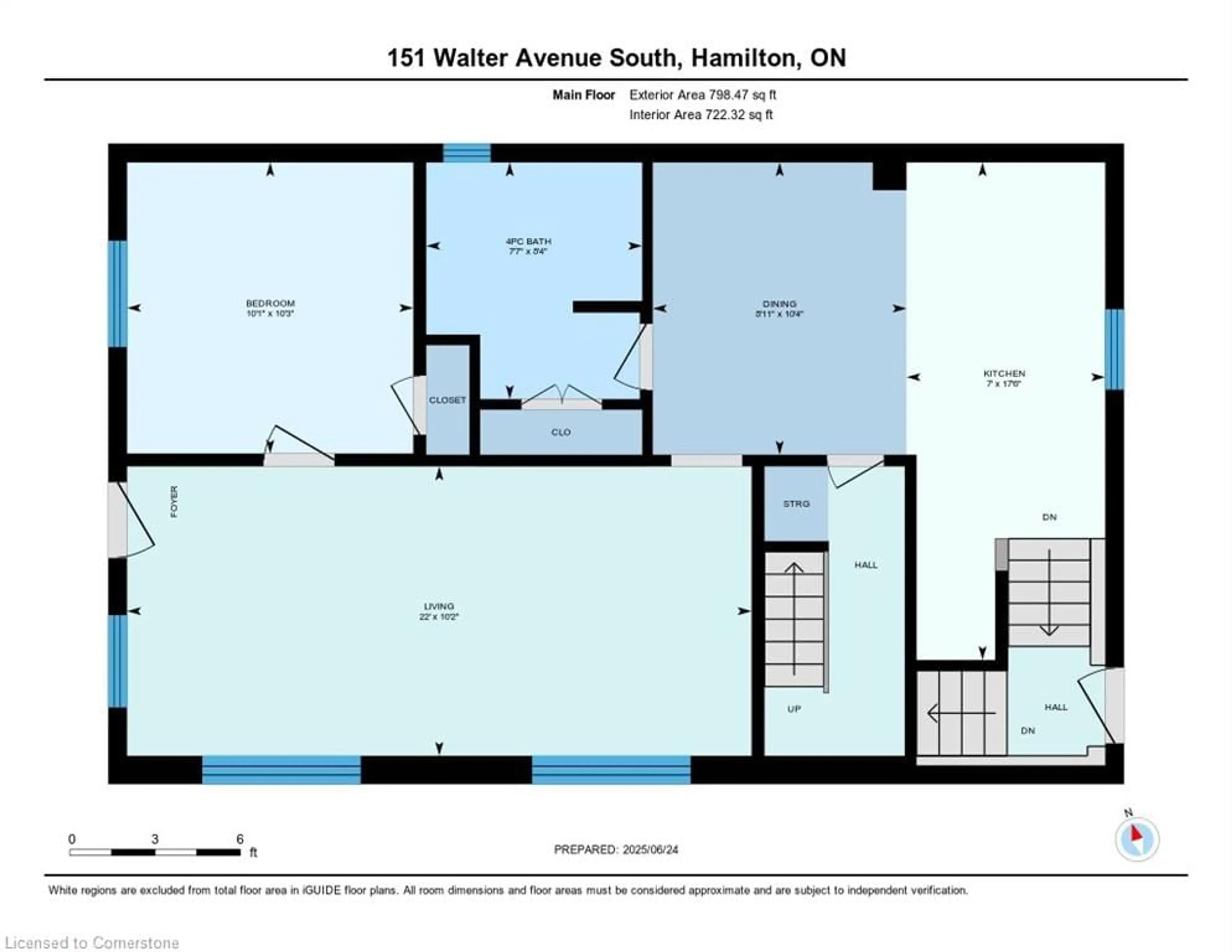 Floor plan for 151 Walter Ave, Hamilton Ontario L8K 3K8