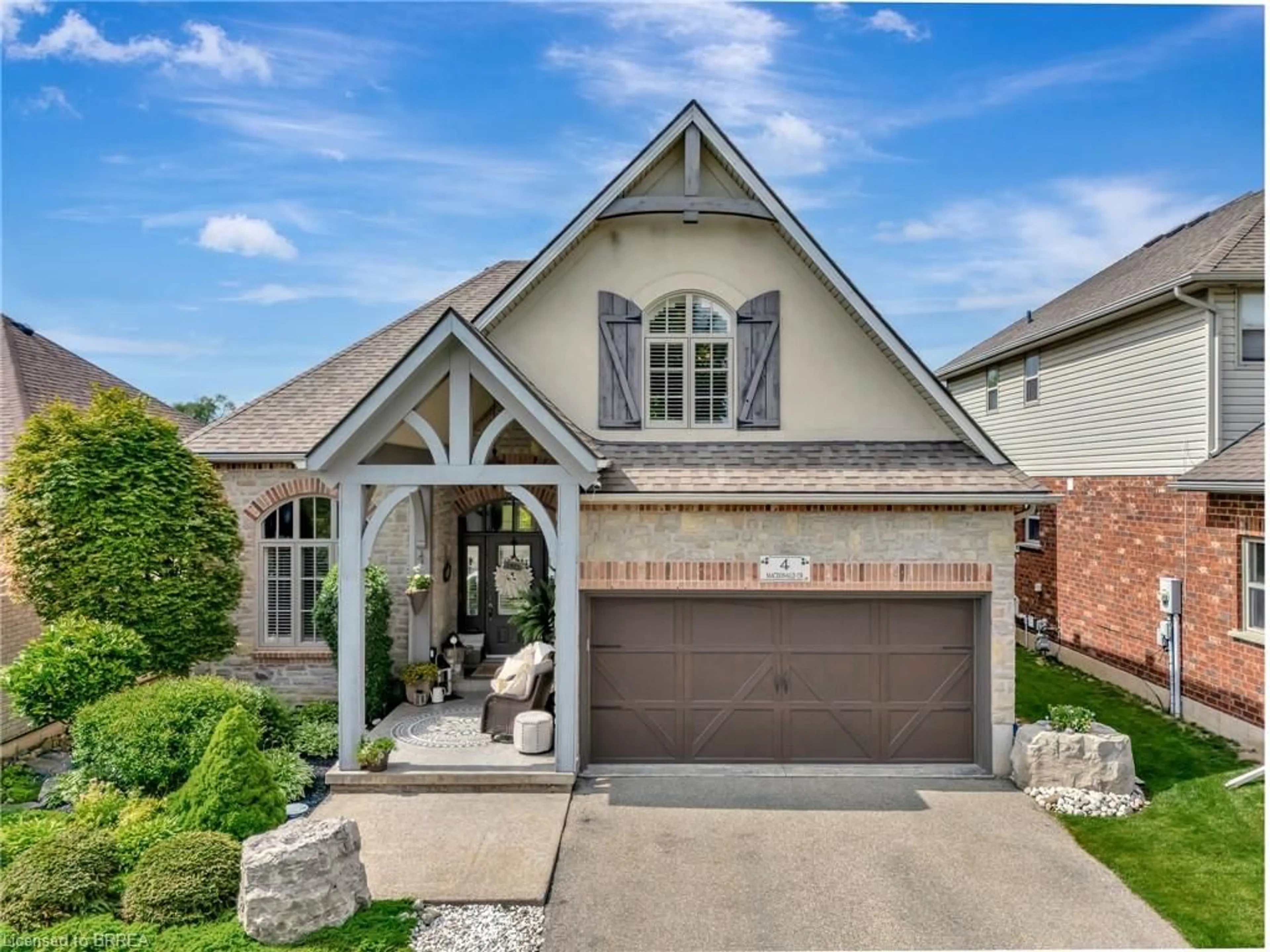 Home with brick exterior material, street for 4 Macdonald Cres, Brantford Ontario N3R 8B2