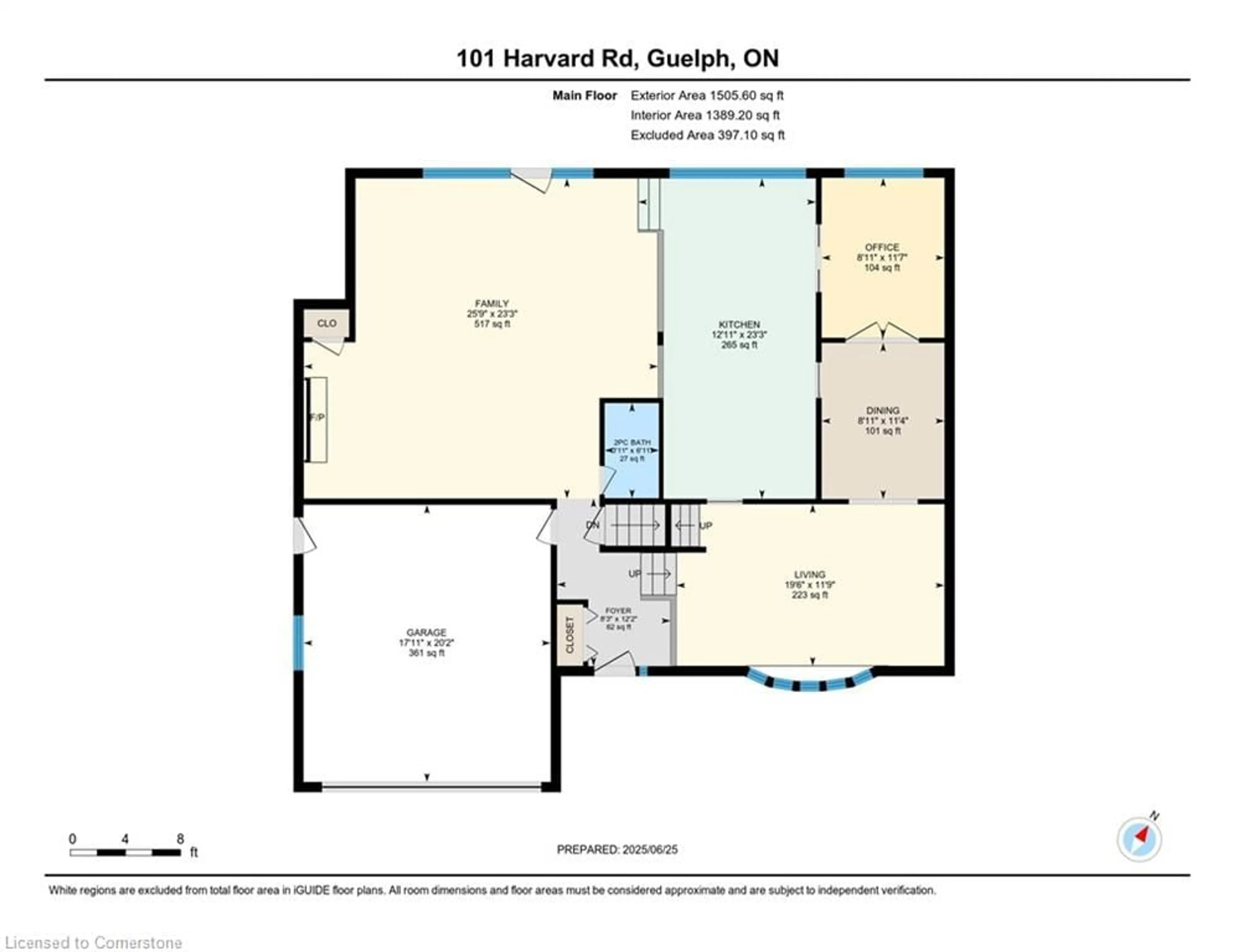 Floor plan for 101 Harvard Rd, Guelph Ontario N1G 2X9