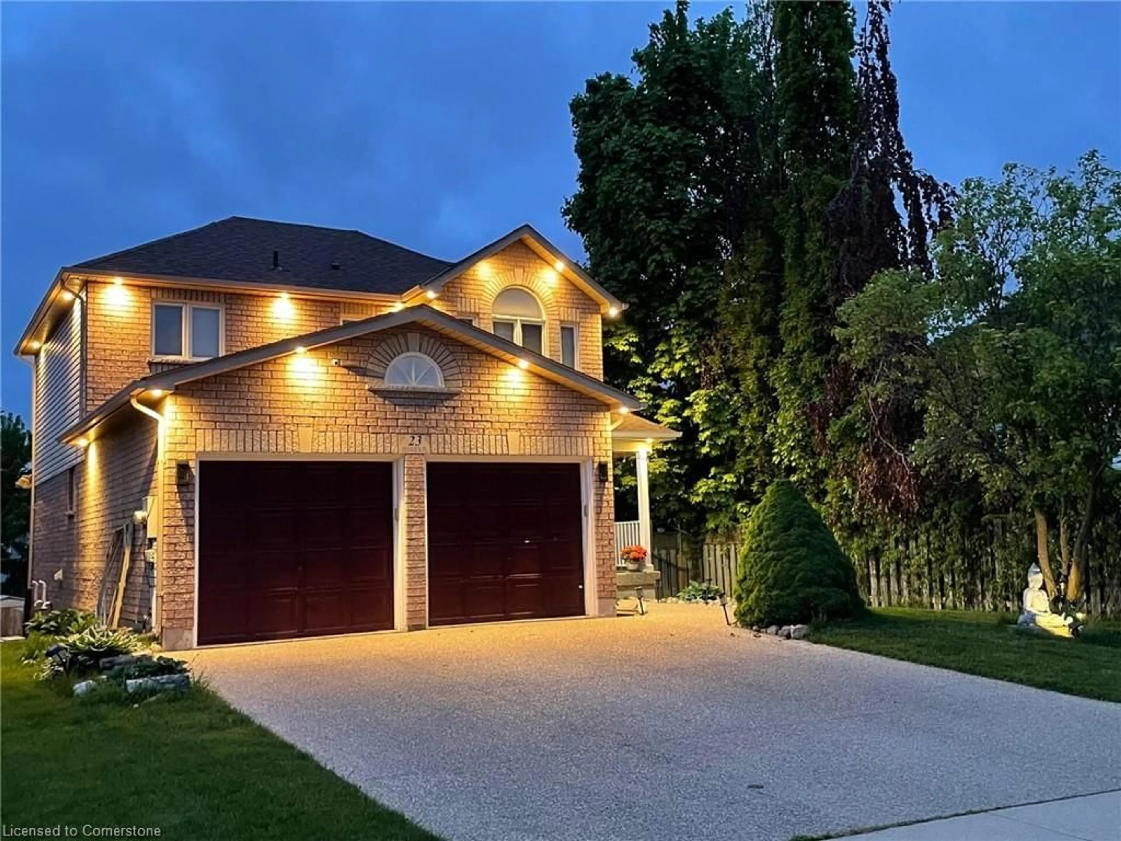 Home with brick exterior material, street for 23 Fenwick Pl, Waterdown Ontario L8B 0P5