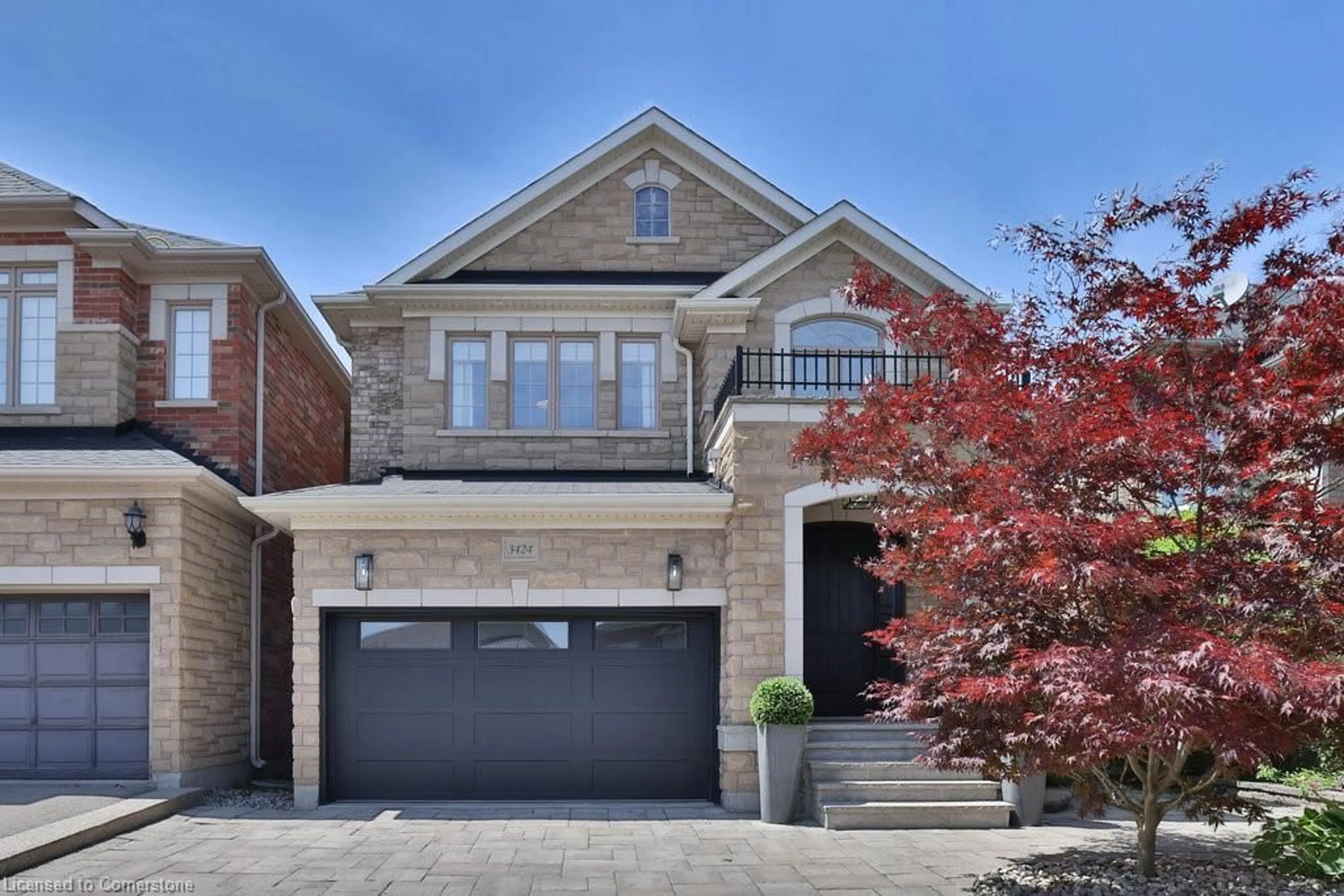 Home with brick exterior material, street for 3424 Skipton Lane, Oakville Ontario L6M 0K1