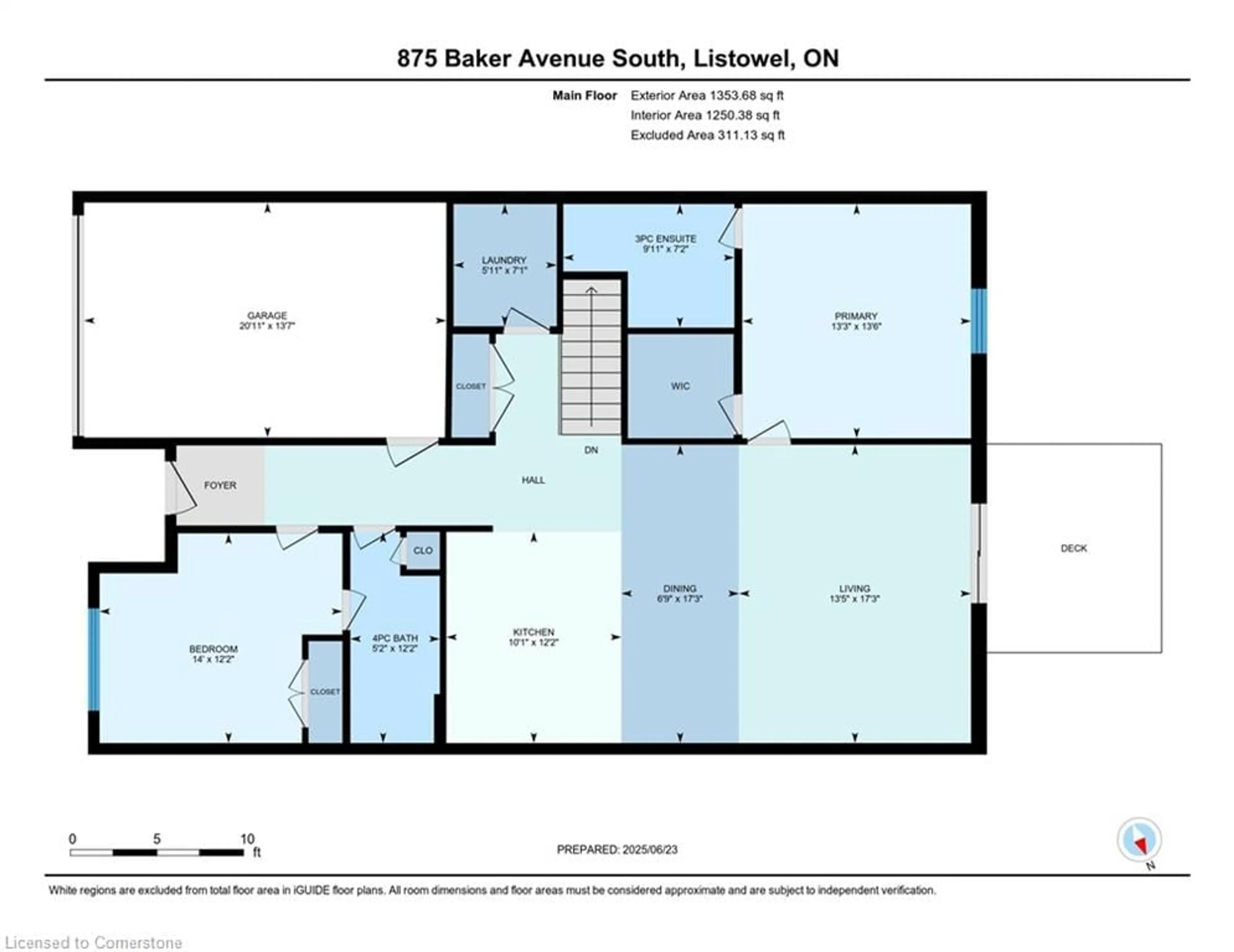 Floor plan for 875 Baker Ave, Listowel Ontario N4W 3V7