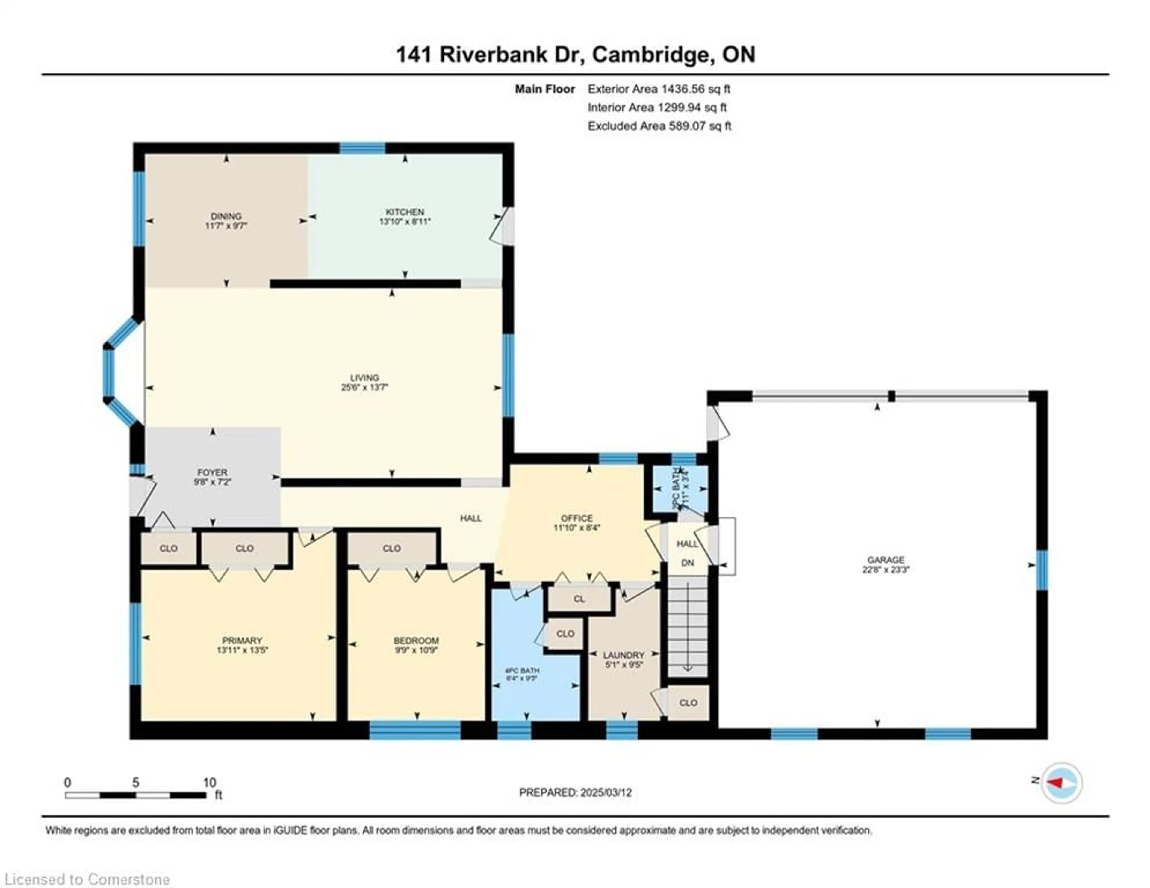 Floor plan for 141 Riverbank Dr, Cambridge Ontario N3H 4R6