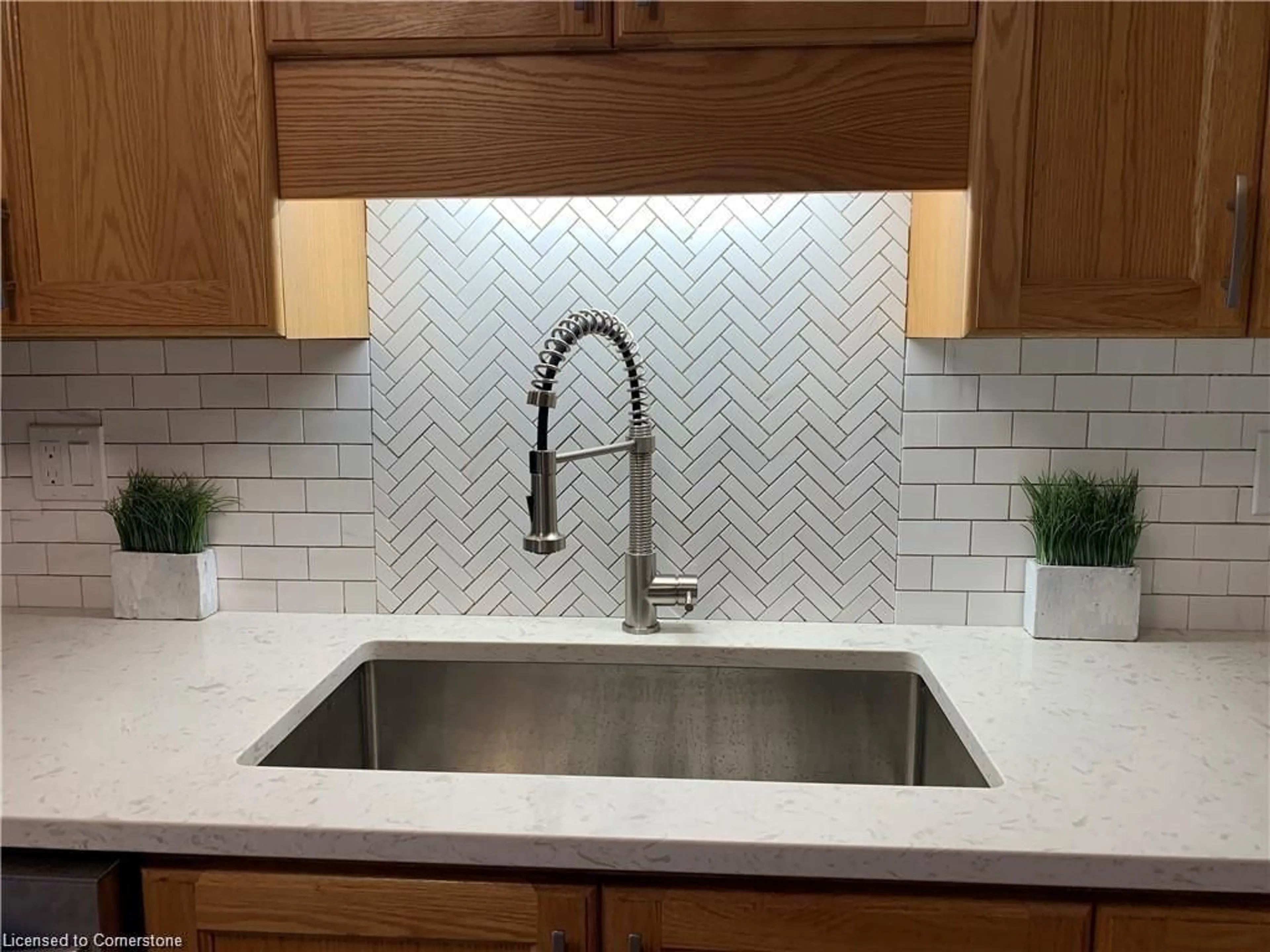 Contemporary kitchen, ceramic/tile floor for 29 Max Becker St, Kitchener Ontario N2E 3V7