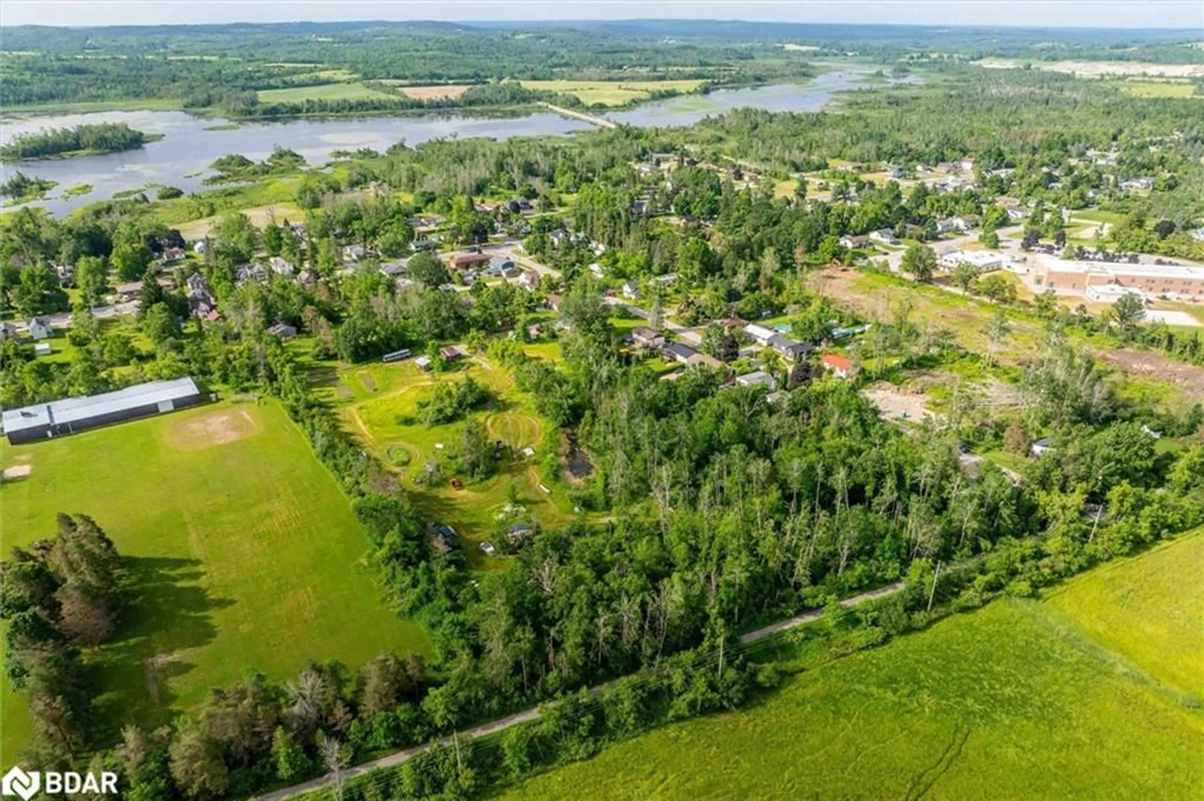A pic from outside/outdoor area/front of a property/back of a property/a pic from drone, water/lake/river/ocean view for N/A Alma St, Omemee Ontario K0L 2W0