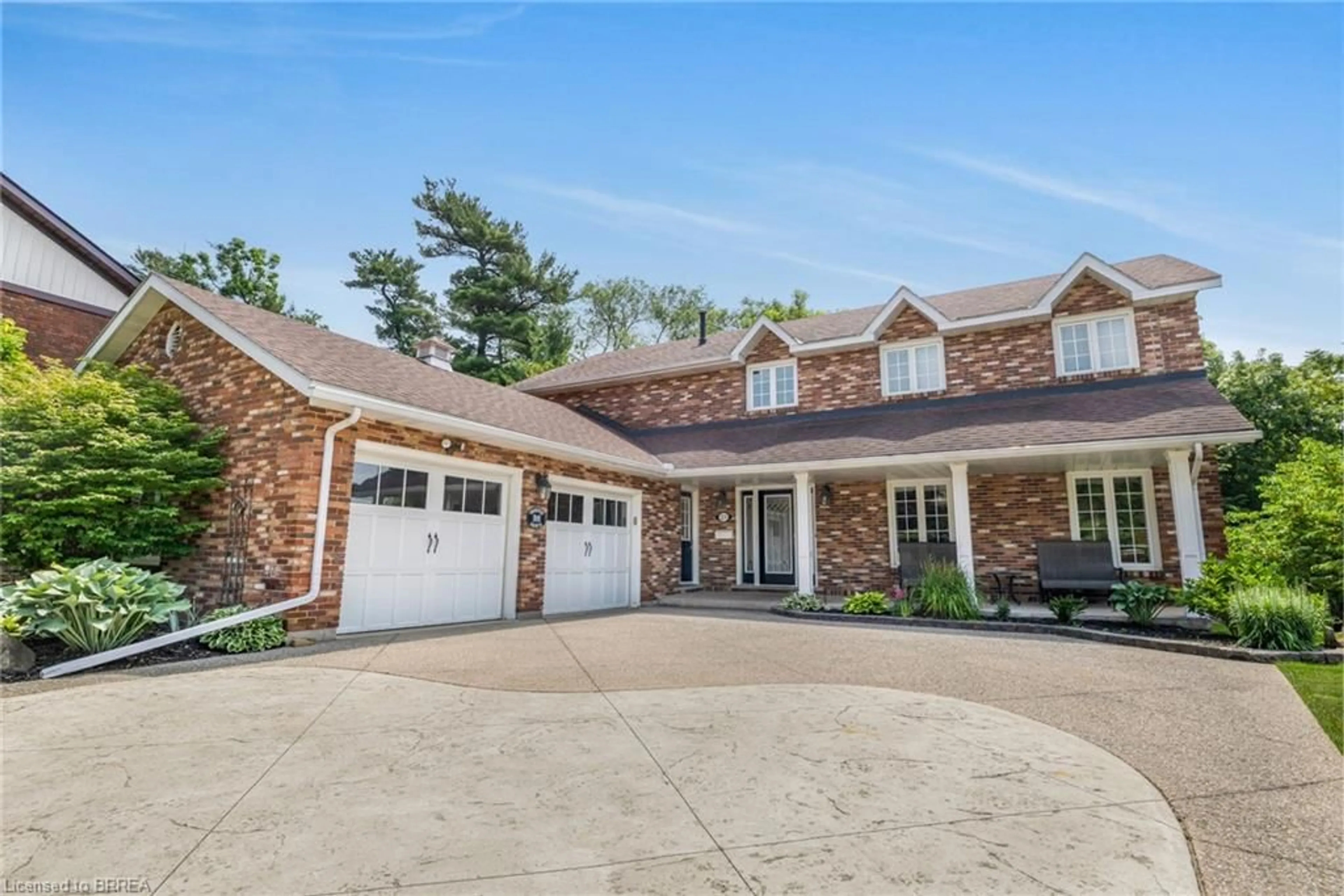 Home with brick exterior material, street for 23 Scarfe Gdns, Brantford Ontario N3T 6B2