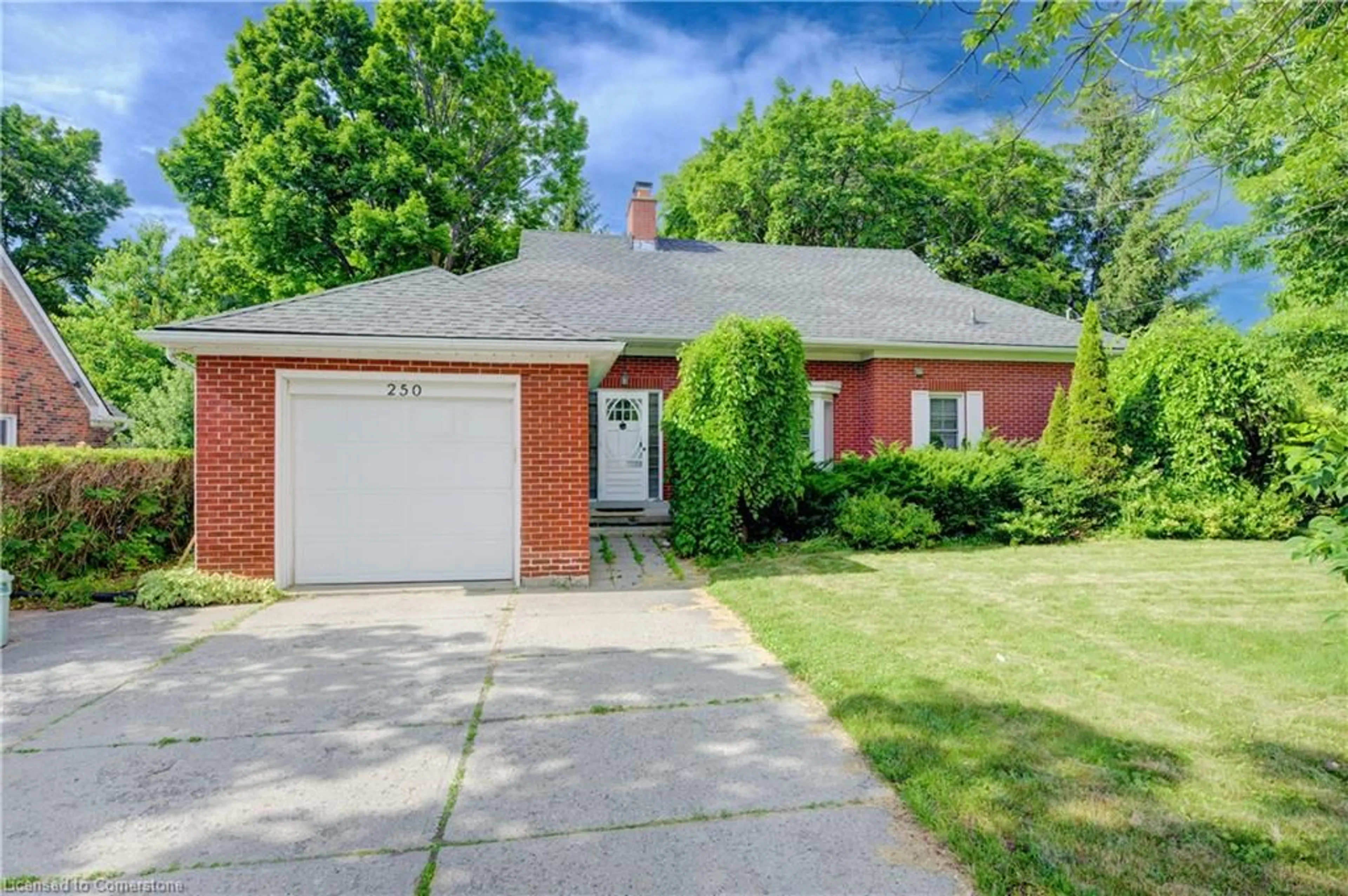 Home with brick exterior material, street for 250 Bridgeport Rd, Kitchener Ontario N2J 2K8