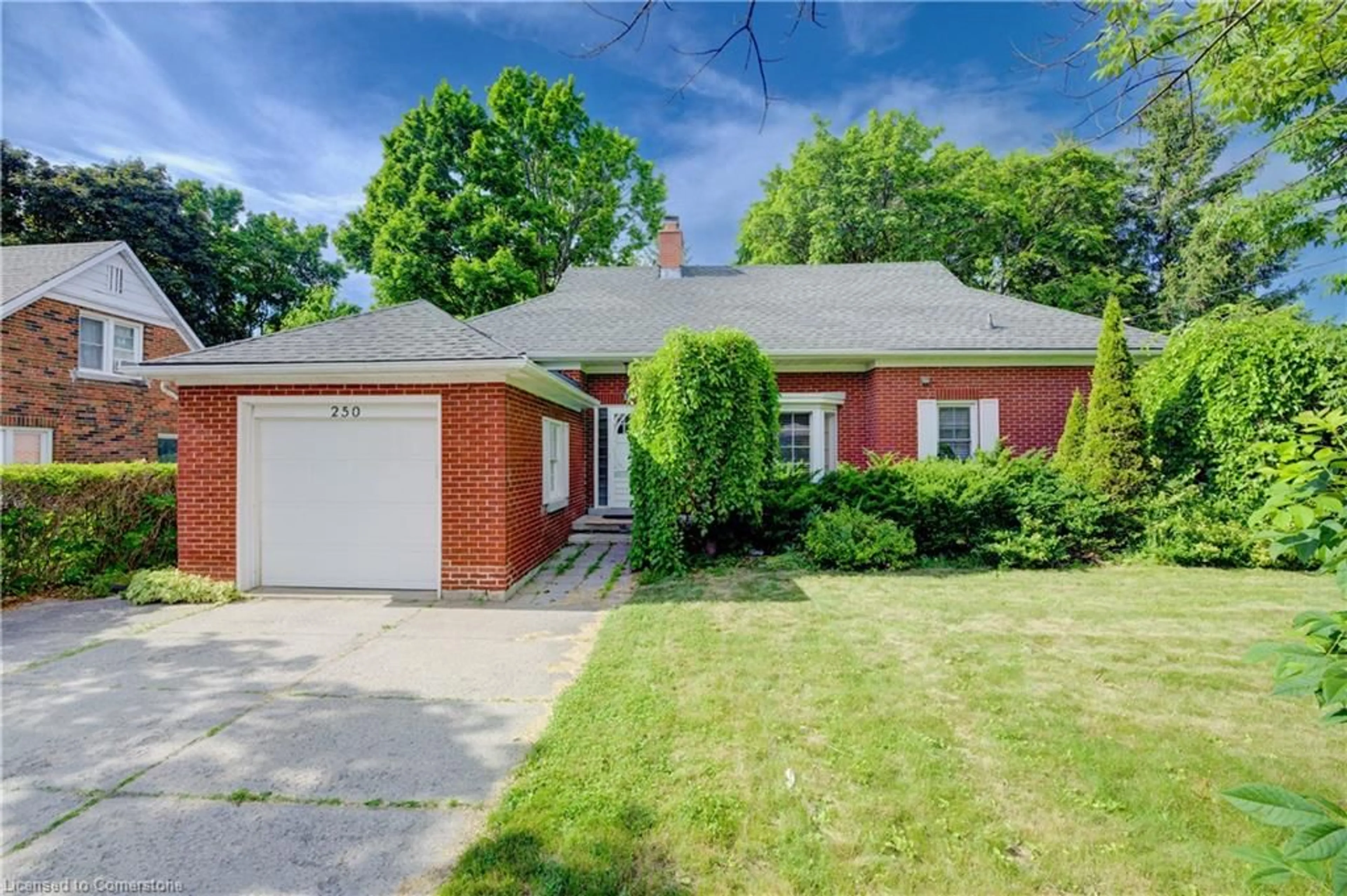 Home with brick exterior material, street for 250 Bridgeport Rd, Kitchener Ontario N2J 2K8