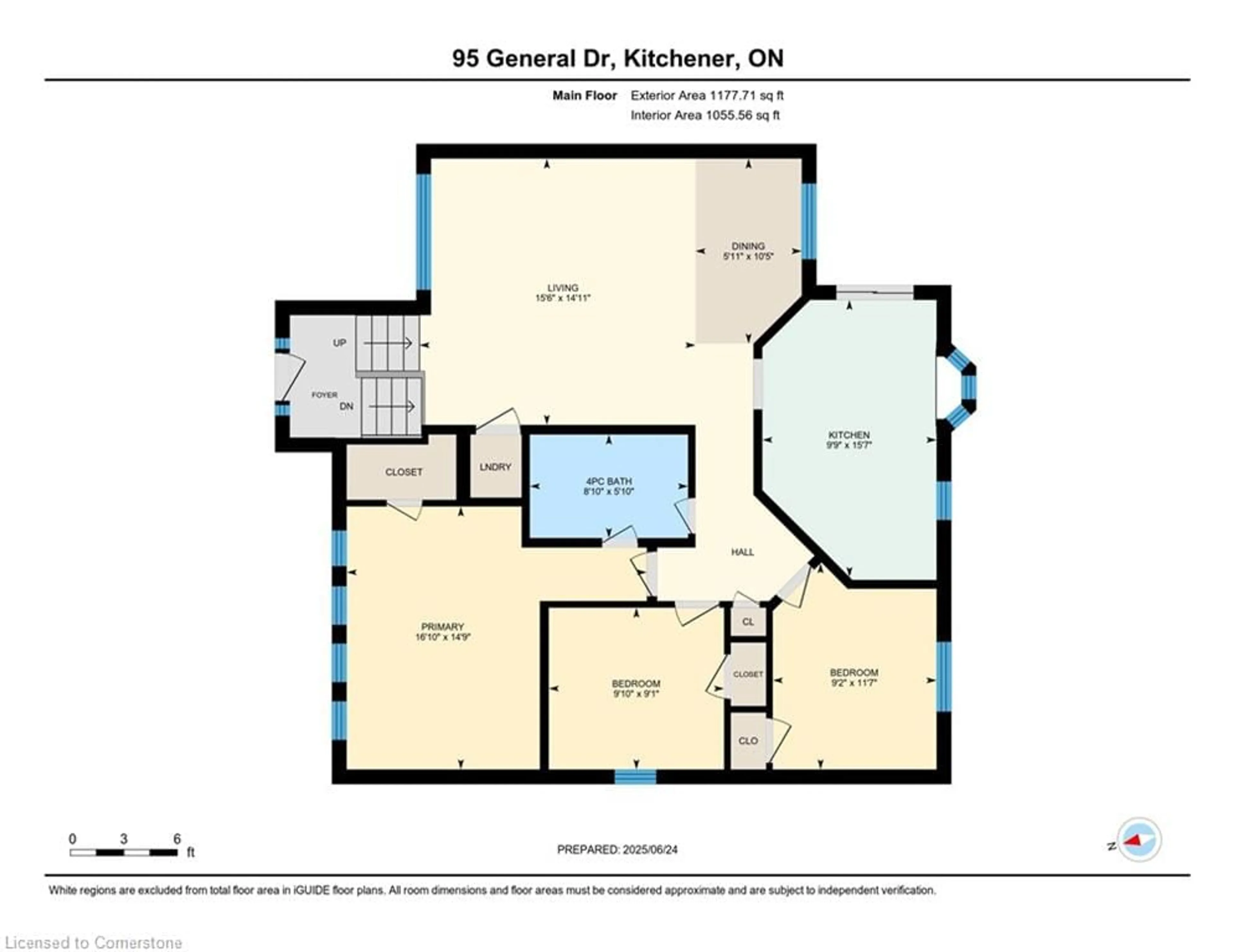 Floor plan for 95 General Dr, Kitchener Ontario N2K 3S7