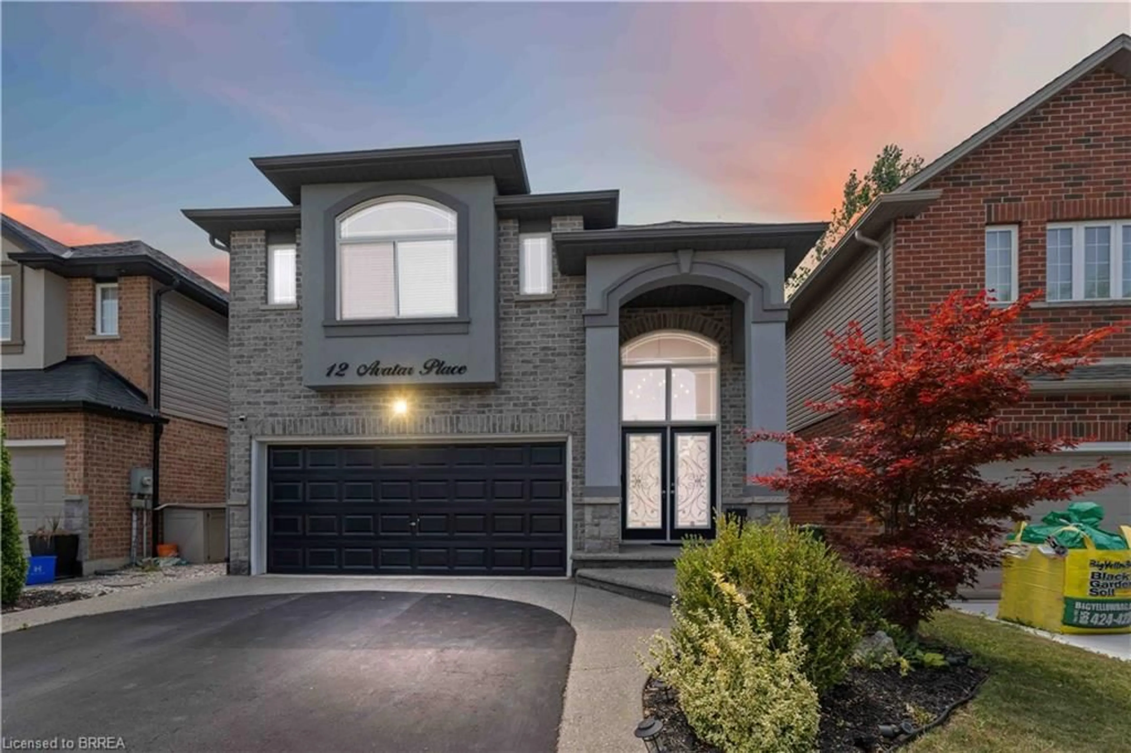 Home with brick exterior material, street for 12 Avatar Pl, Hamilton Ontario L0R 1W0
