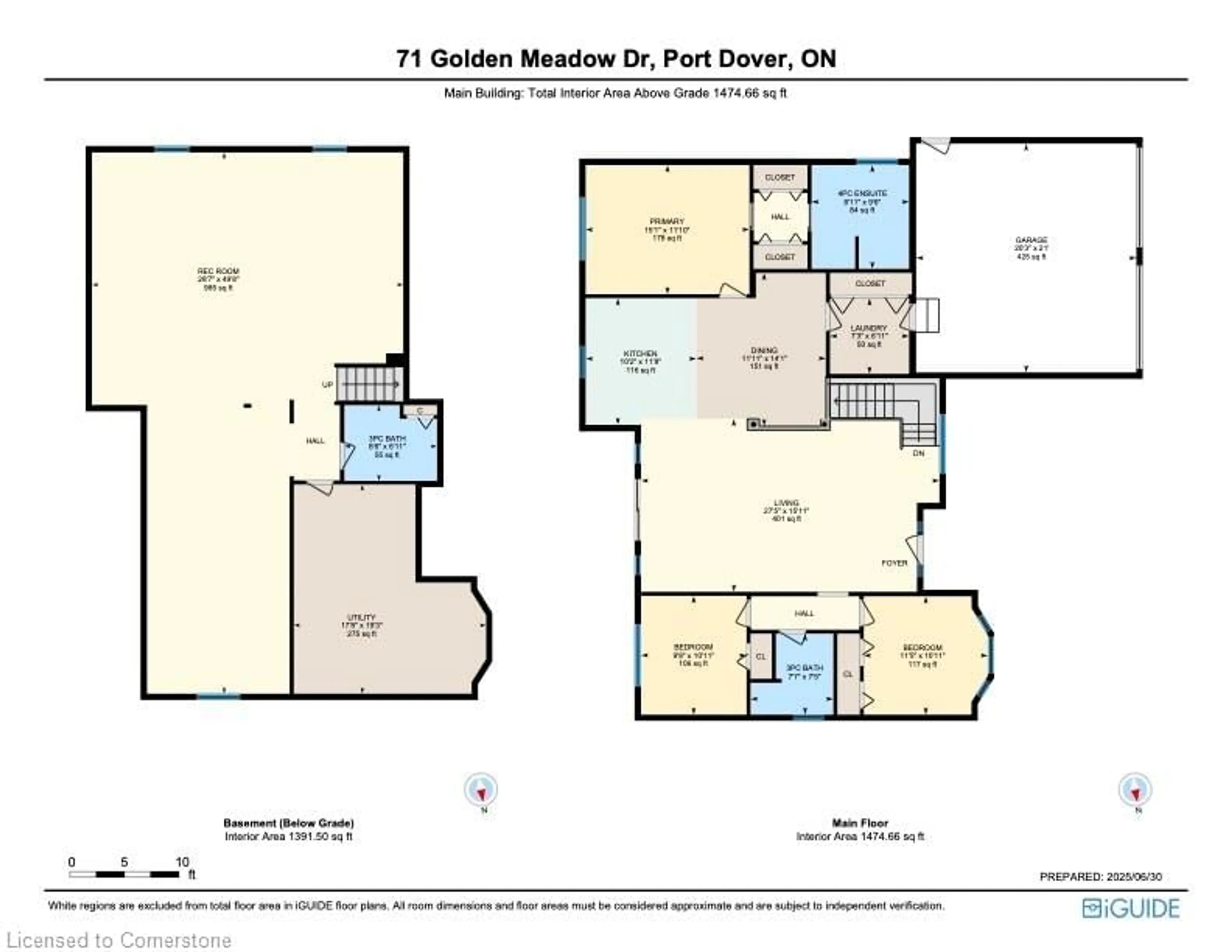 Floor plan for 71 Golden Meadow Drive Dr, Port Dover Ontario N0A 1N3