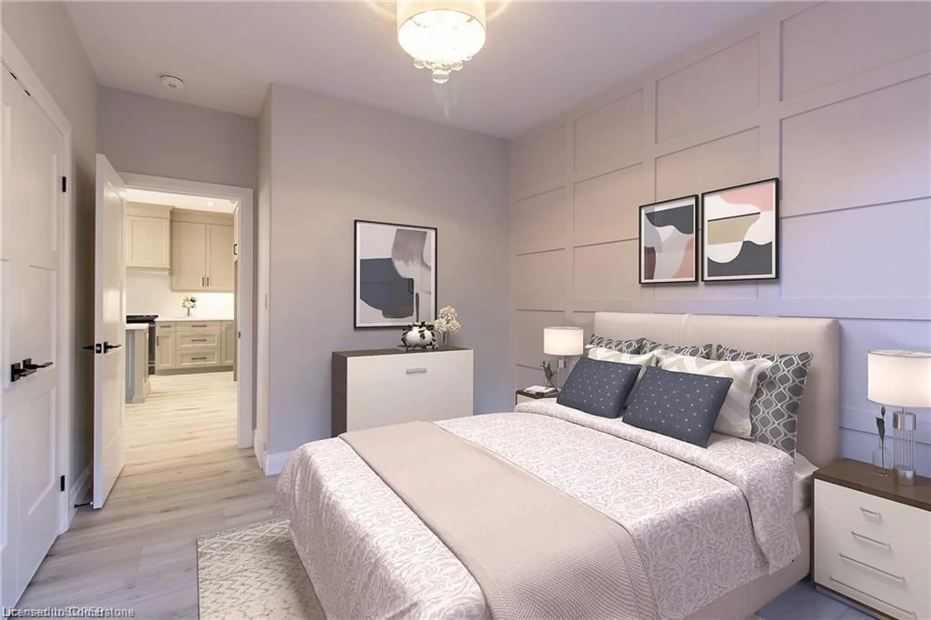 Bedroom with bed, unknown for 93 Duchess Dr, Delhi Ontario N4B 2V3