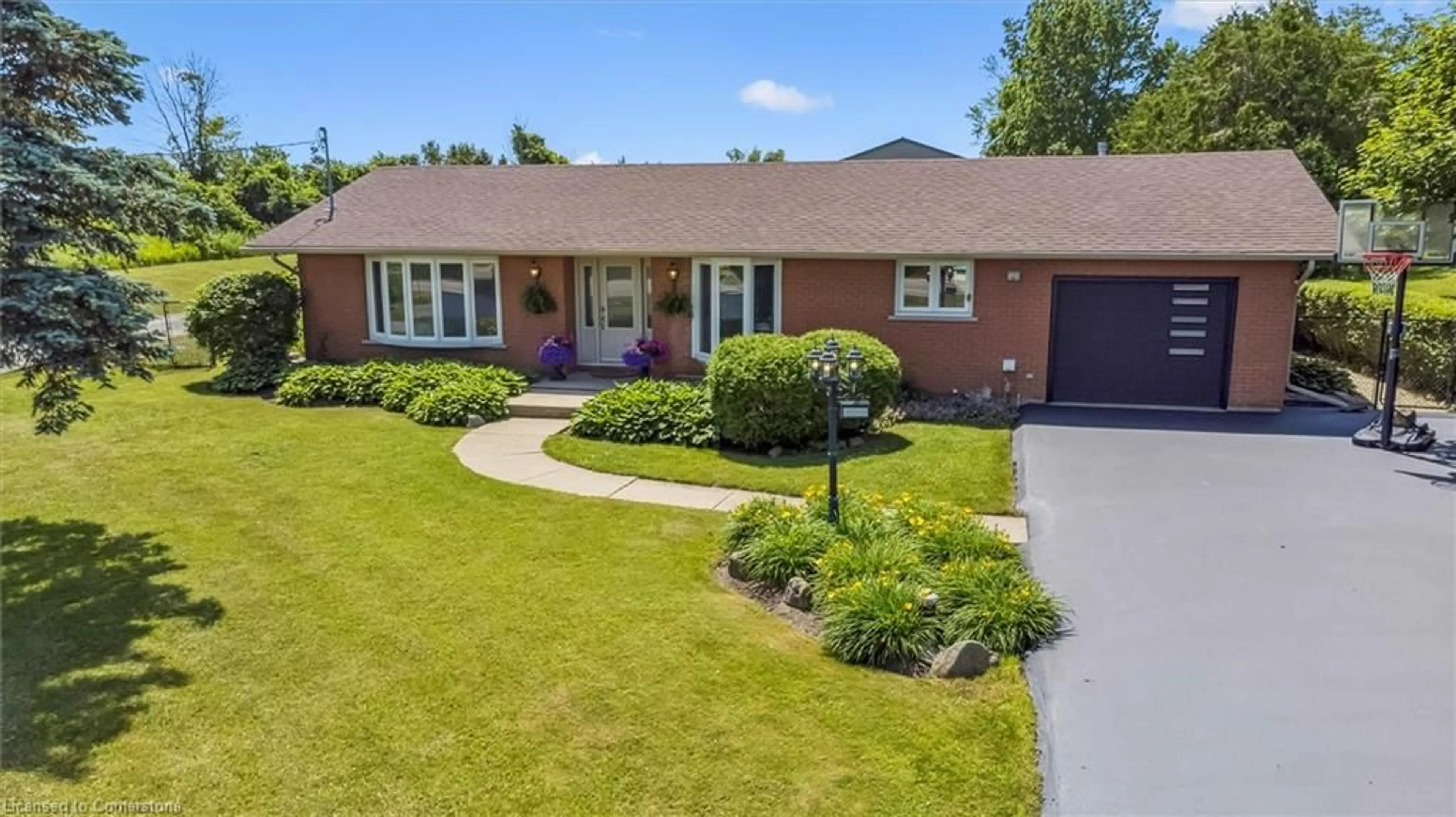 Home with brick exterior material, street for 6911 Wellington Rd 34, Puslinch Ontario N3C 2V4