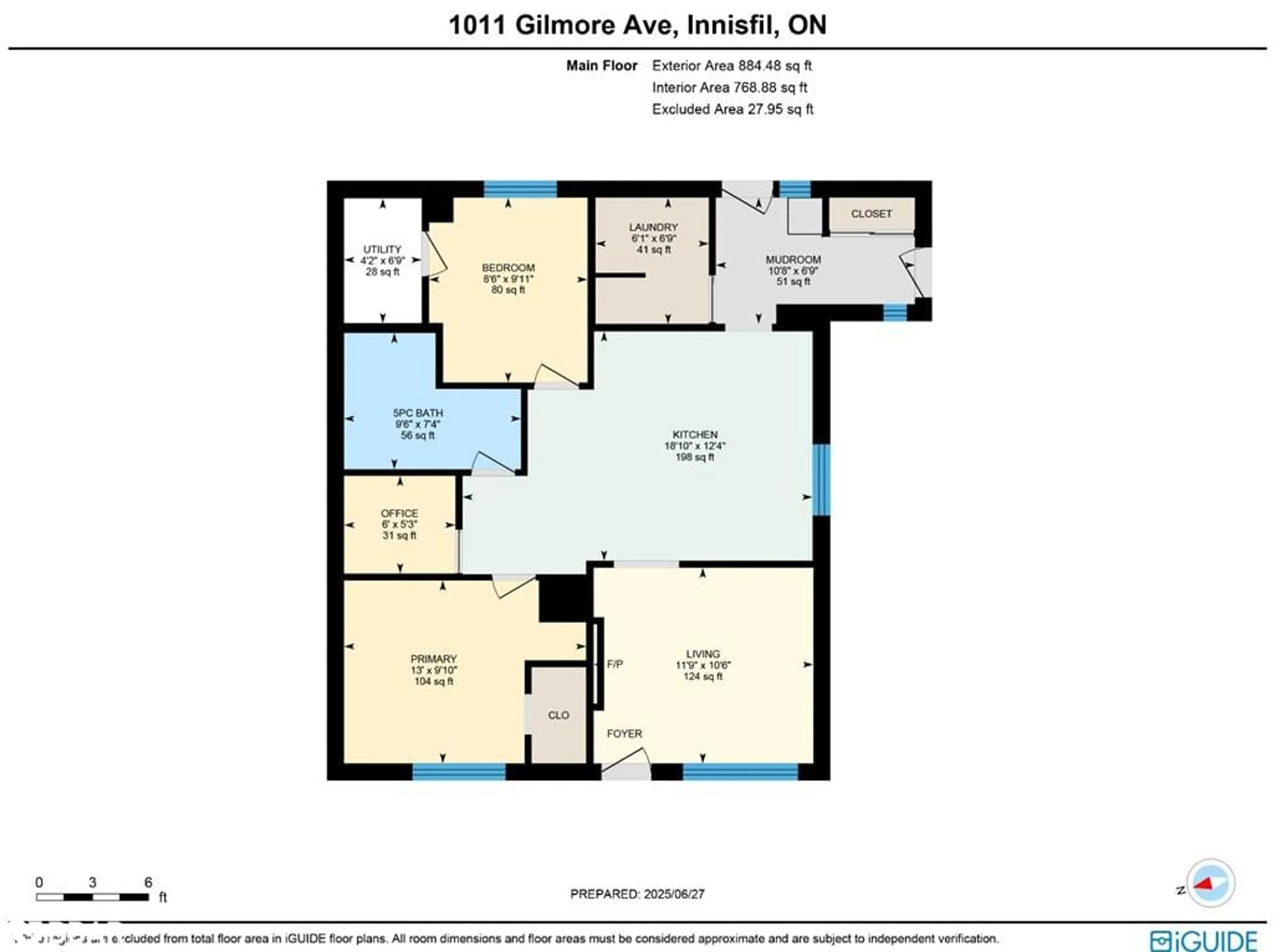 Floor plan for 1011 Gilmore Ave, Lefroy Ontario L0L 1W0