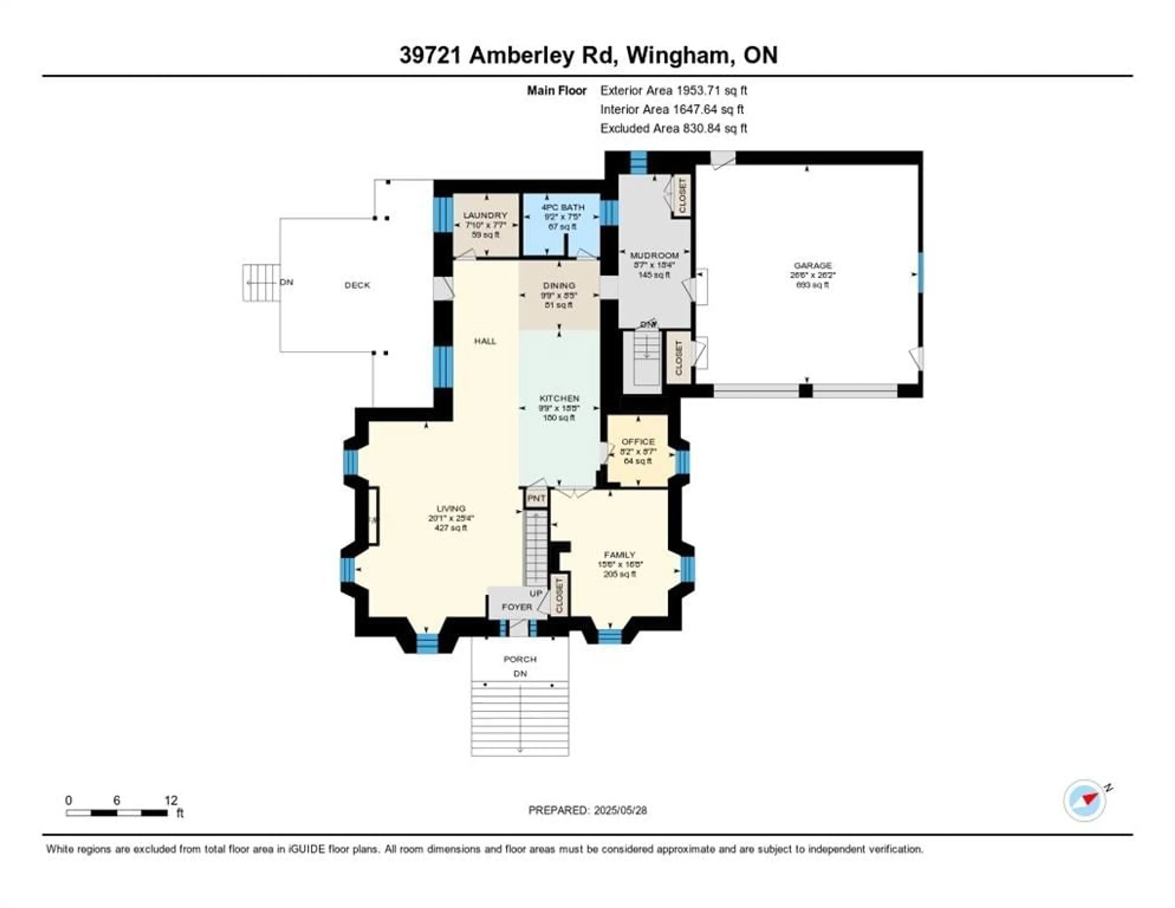 Floor plan for 39721 Amberley Rd, Wingham Ontario N0G 2W0