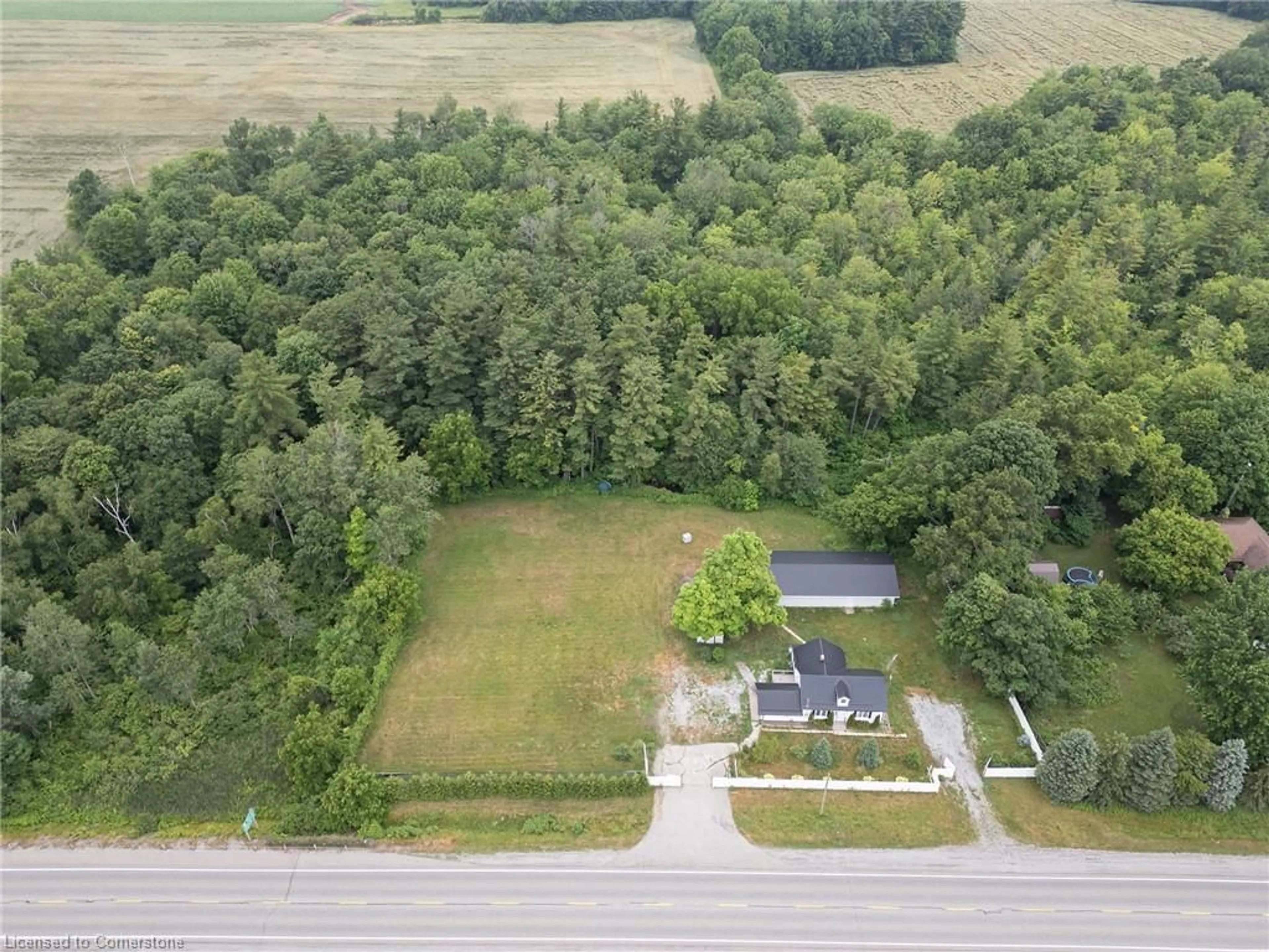 A pic from outside/outdoor area/front of a property/back of a property/a pic from drone, unknown for 3111 Highway 3, Simcoe Ontario N3Y 4J9