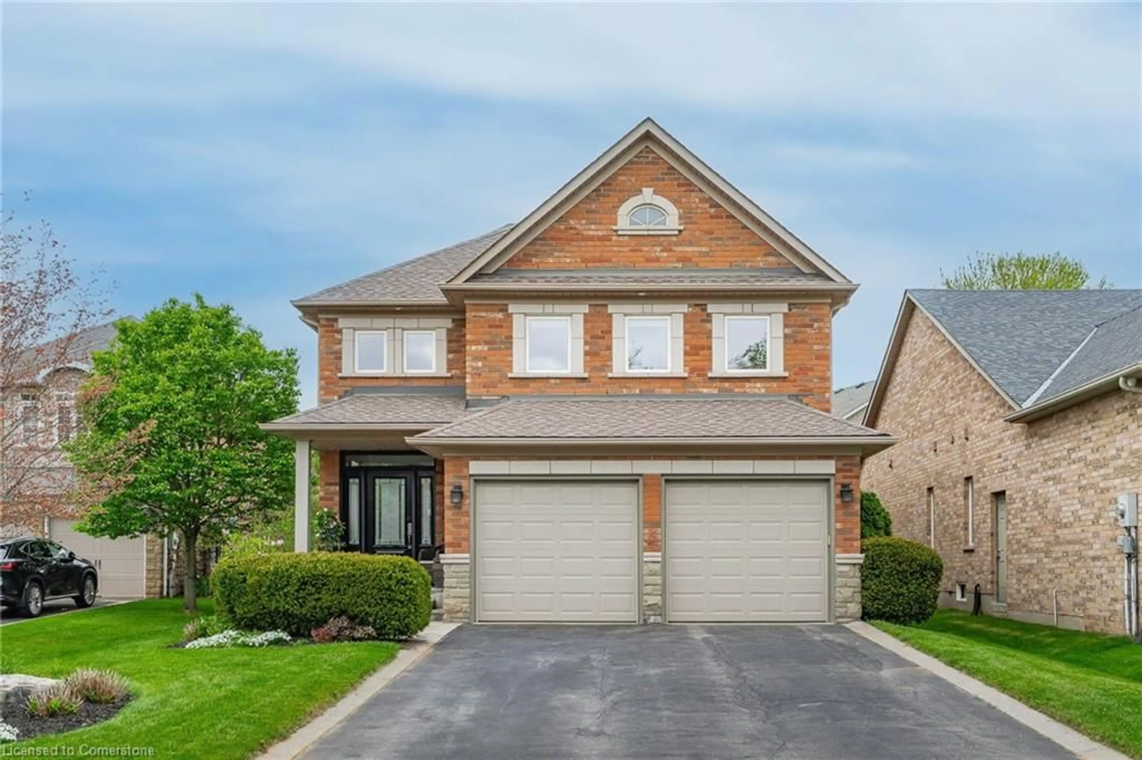 Home with brick exterior material, street for 227 Valmont Crt, Ancaster Ontario L9G 5A1