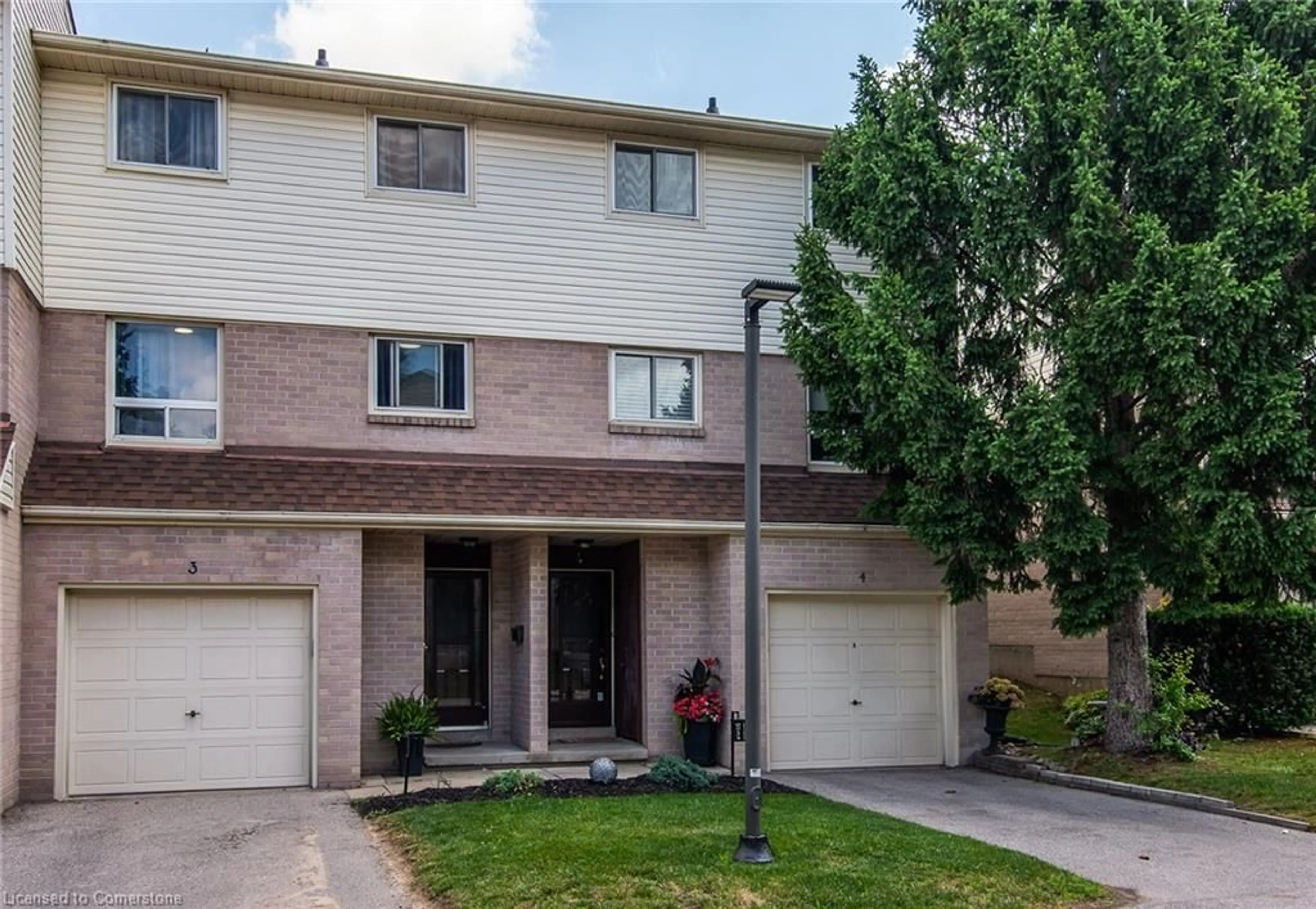 Home with brick exterior material, street for 634 Strasburg Rd #3, Kitchener Ontario N2E 2G8