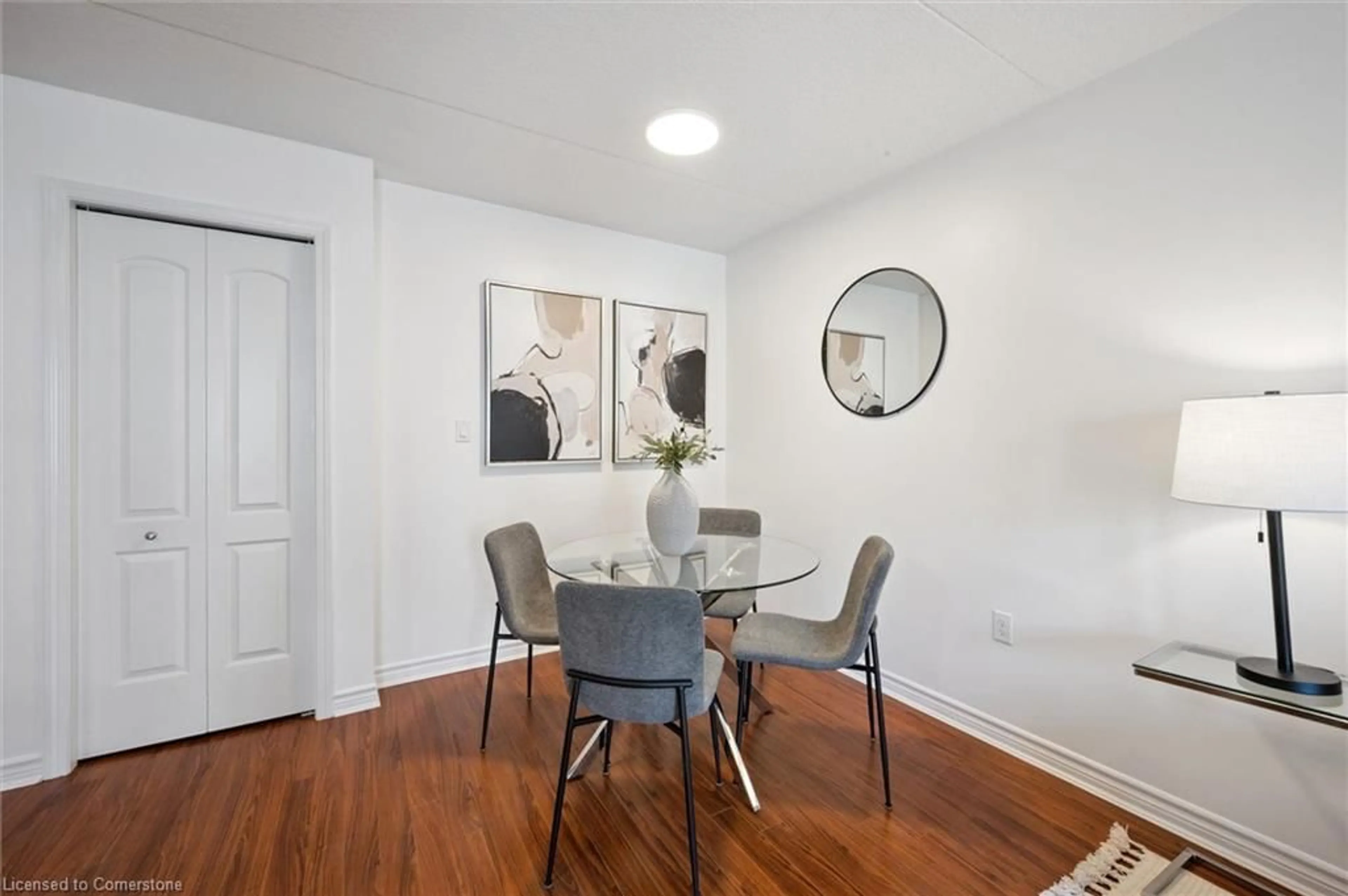 Dining room, wood/laminate floor for 776 Laurelwood Dr #307, Waterloo Ontario N2V 0A8