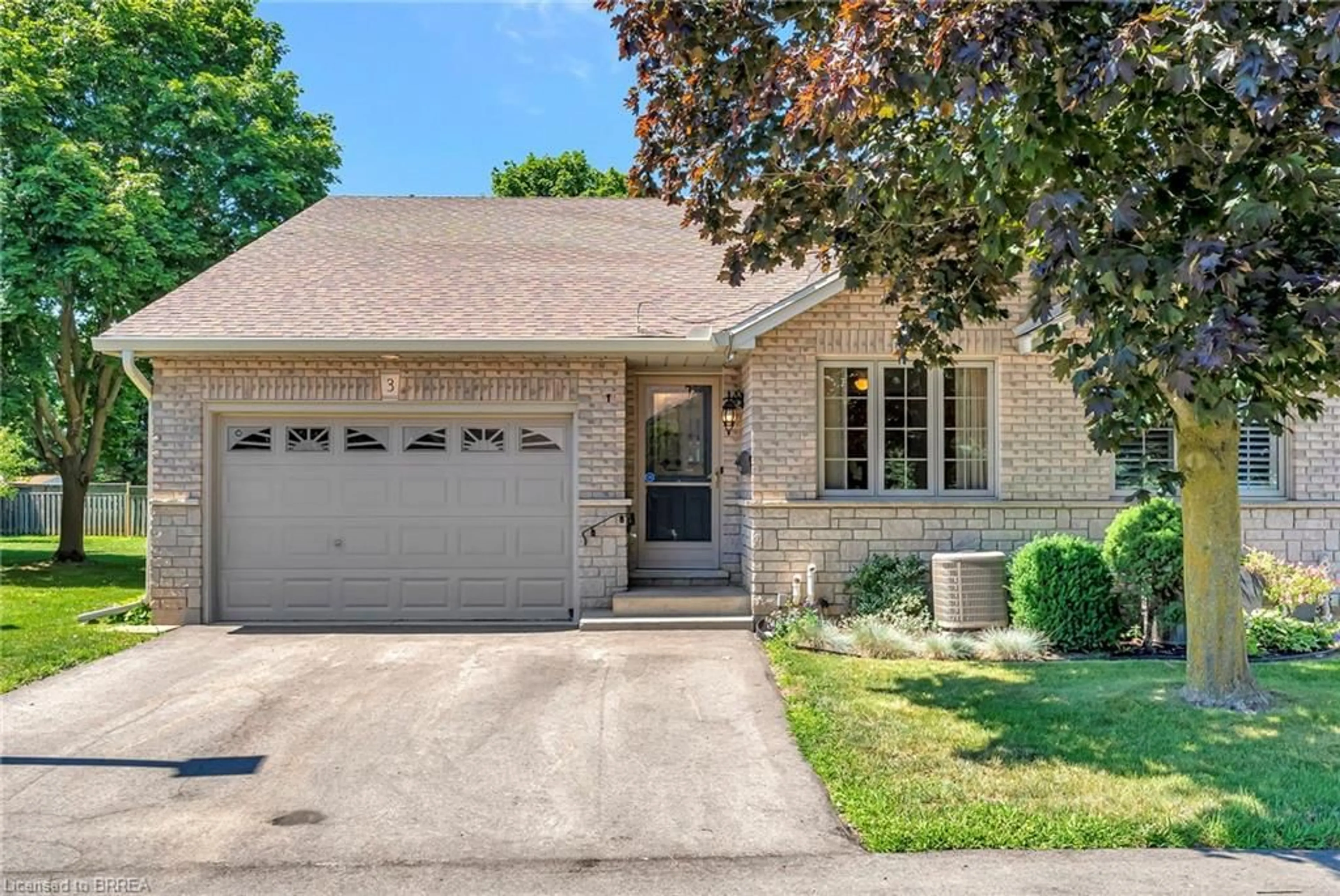 Home with brick exterior material, street for 24 Griffiths Dr #3, Paris Ontario N3L 4C5