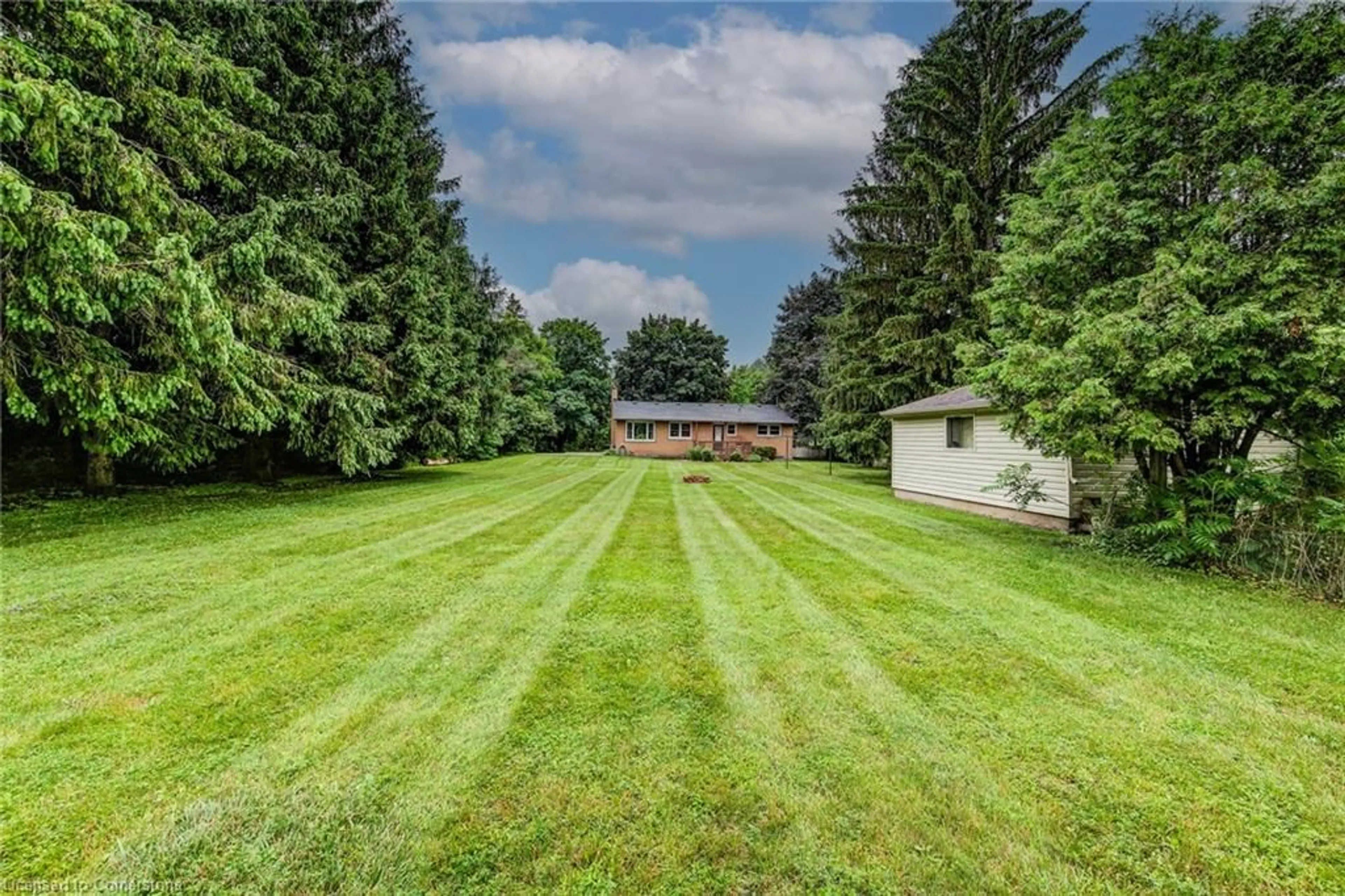 A pic from outside/outdoor area/front of a property/back of a property/a pic from drone, unknown for 33 Golf Course Rd, Woolwich Ontario N0B 1N0