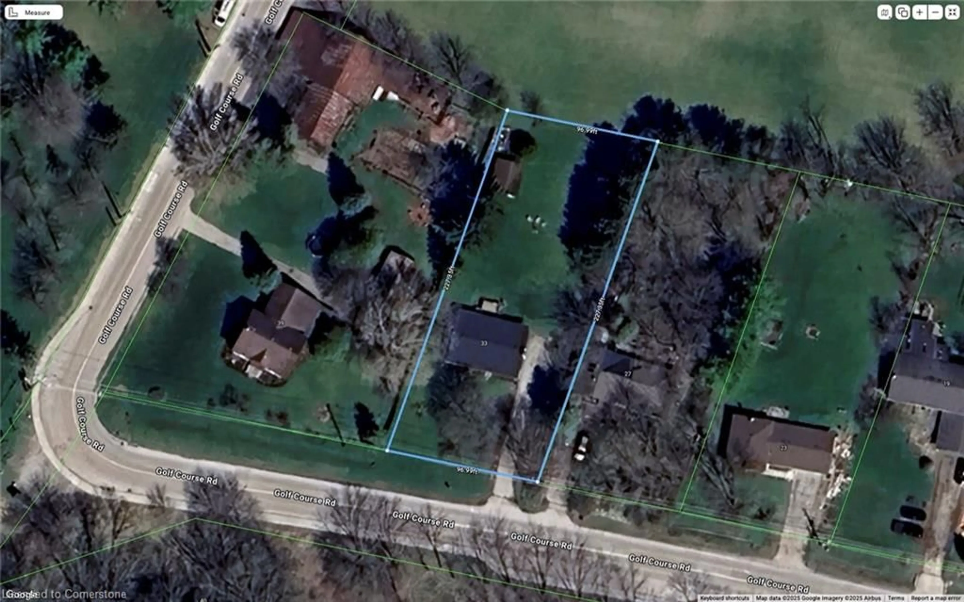 A pic from outside/outdoor area/front of a property/back of a property/a pic from drone, street for 33 Golf Course Rd, Woolwich Ontario N0B 1N0