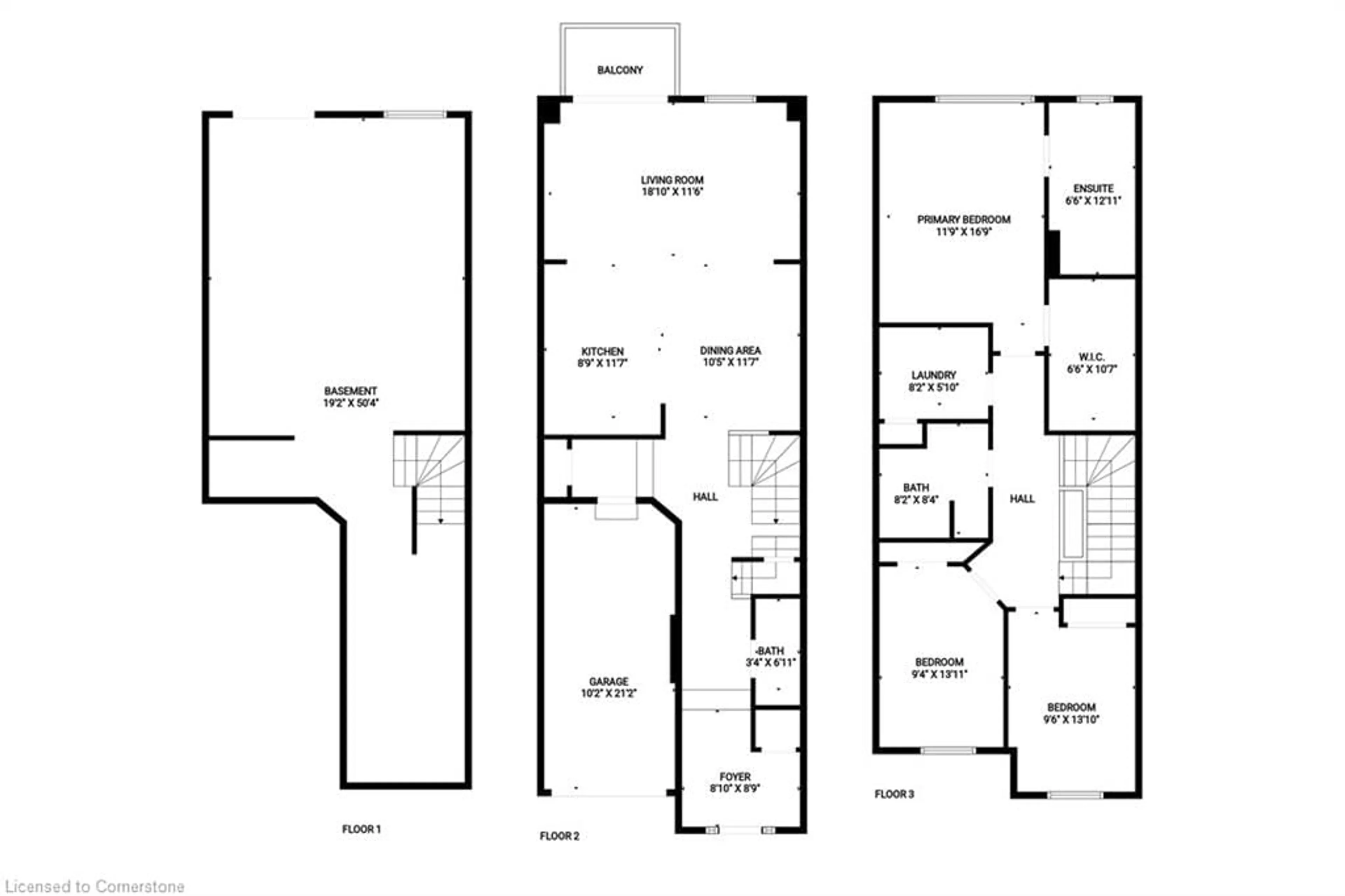 Floor plan for 19 Bradbury Rd, Stoney Creek Ontario L8J 0L1