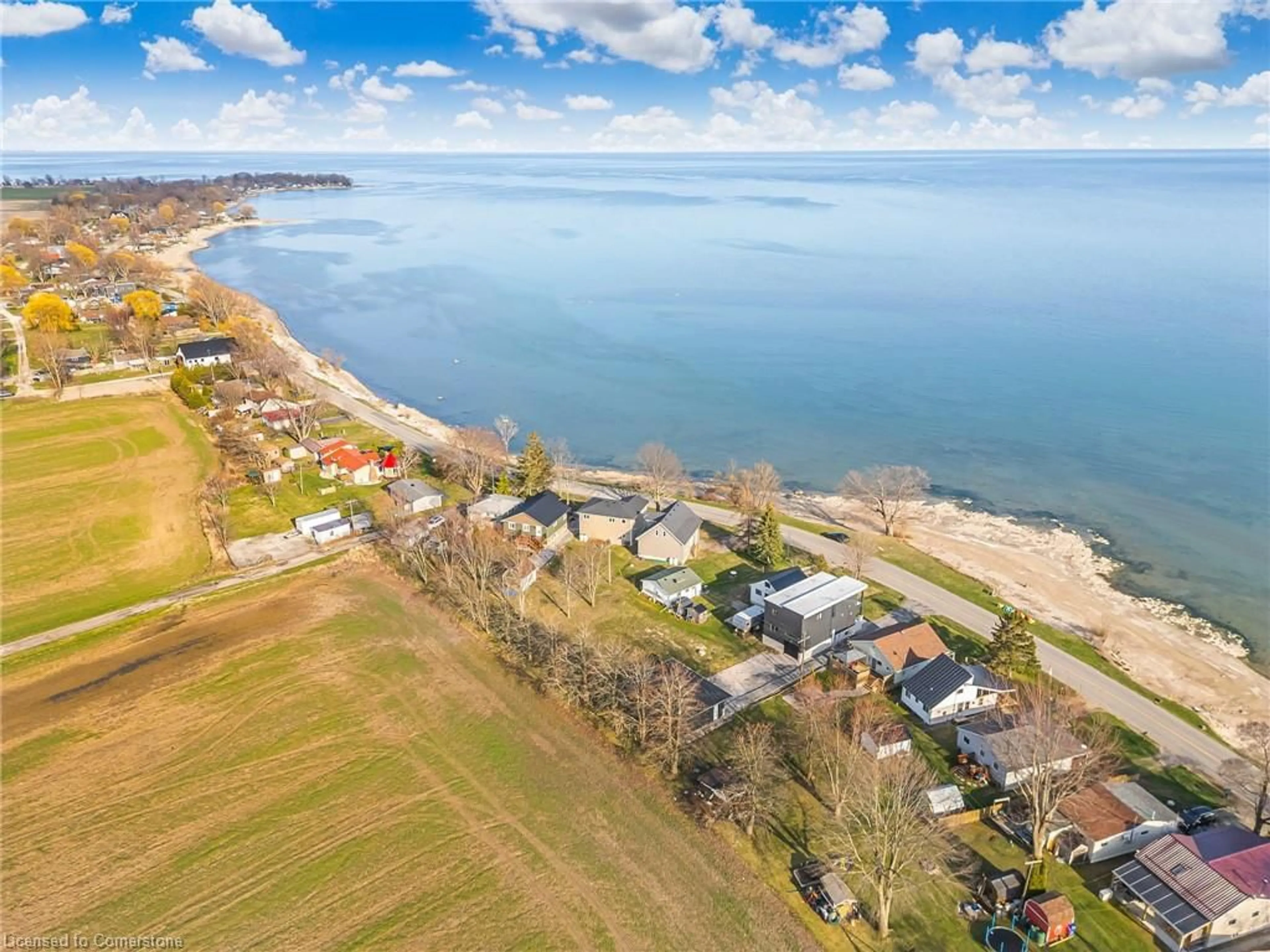 A pic from outside/outdoor area/front of a property/back of a property/a pic from drone, water/lake/river/ocean view for 793 Lakeshore Rd, Dunnville Ontario N0A 1P0