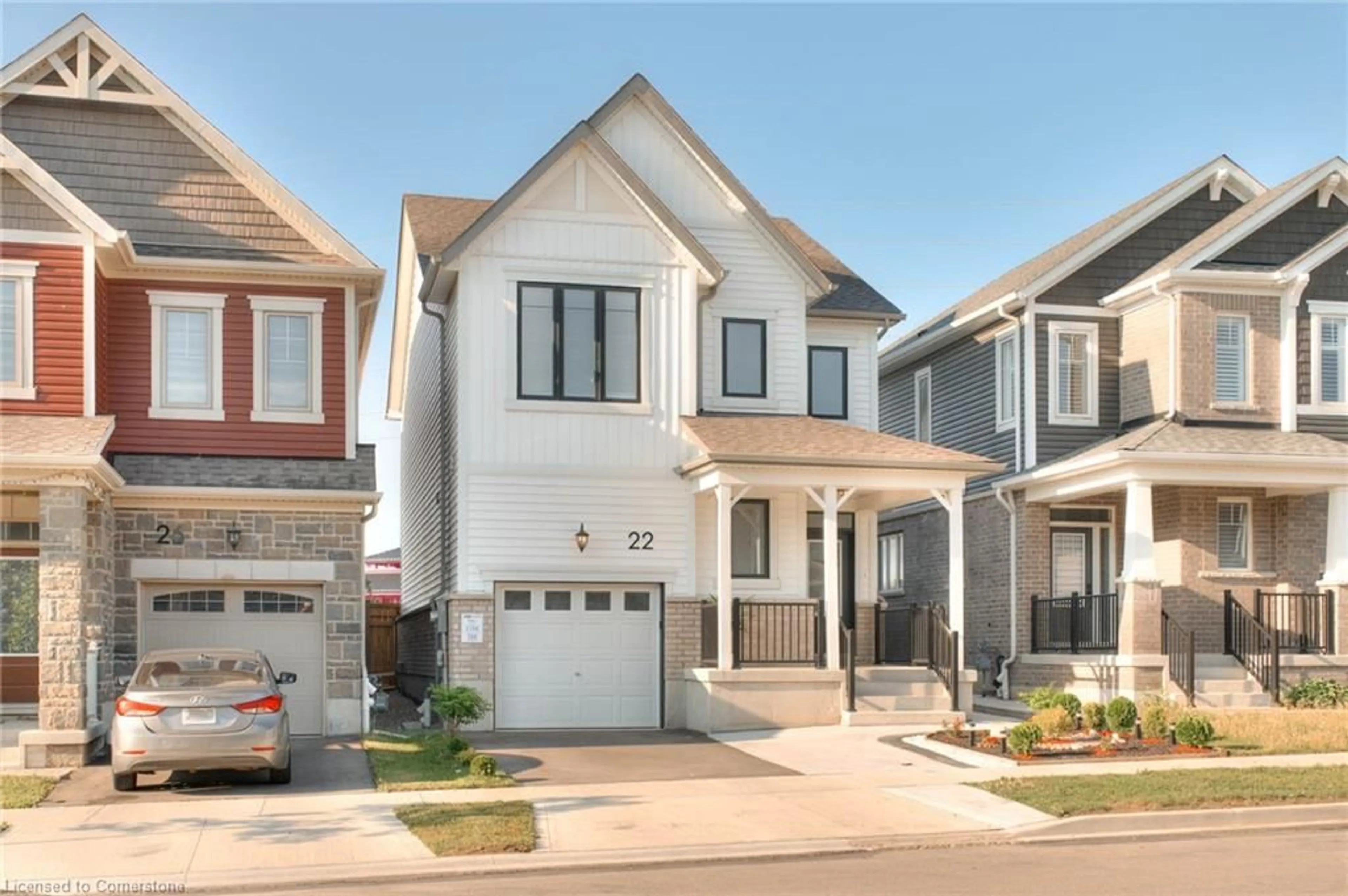 Home with brick exterior material, street for 22 Saxony St, Kitchener Ontario N2R 0S3
